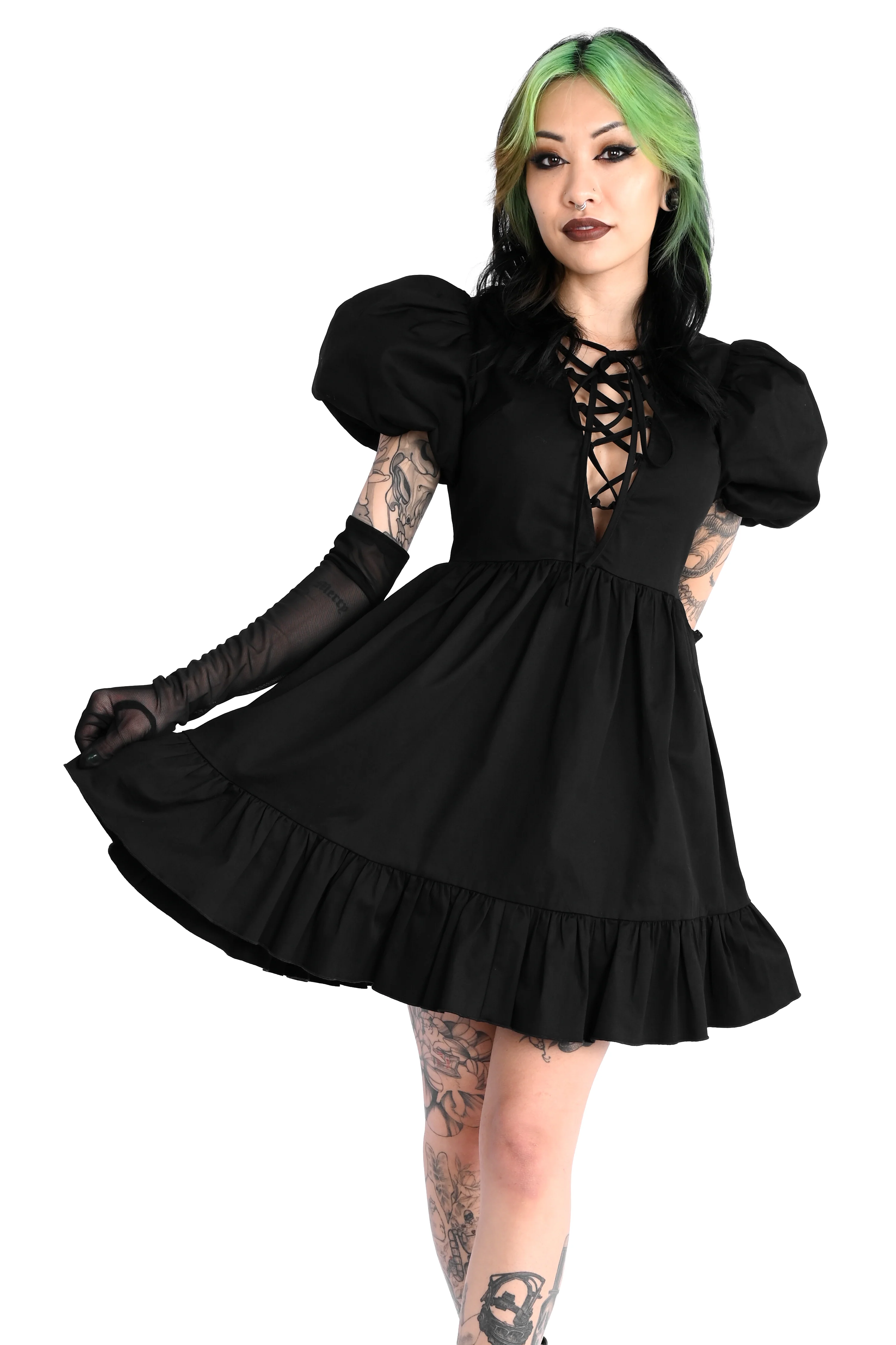 Abby Puff Sleeve Dress - No Restock! - Image 2