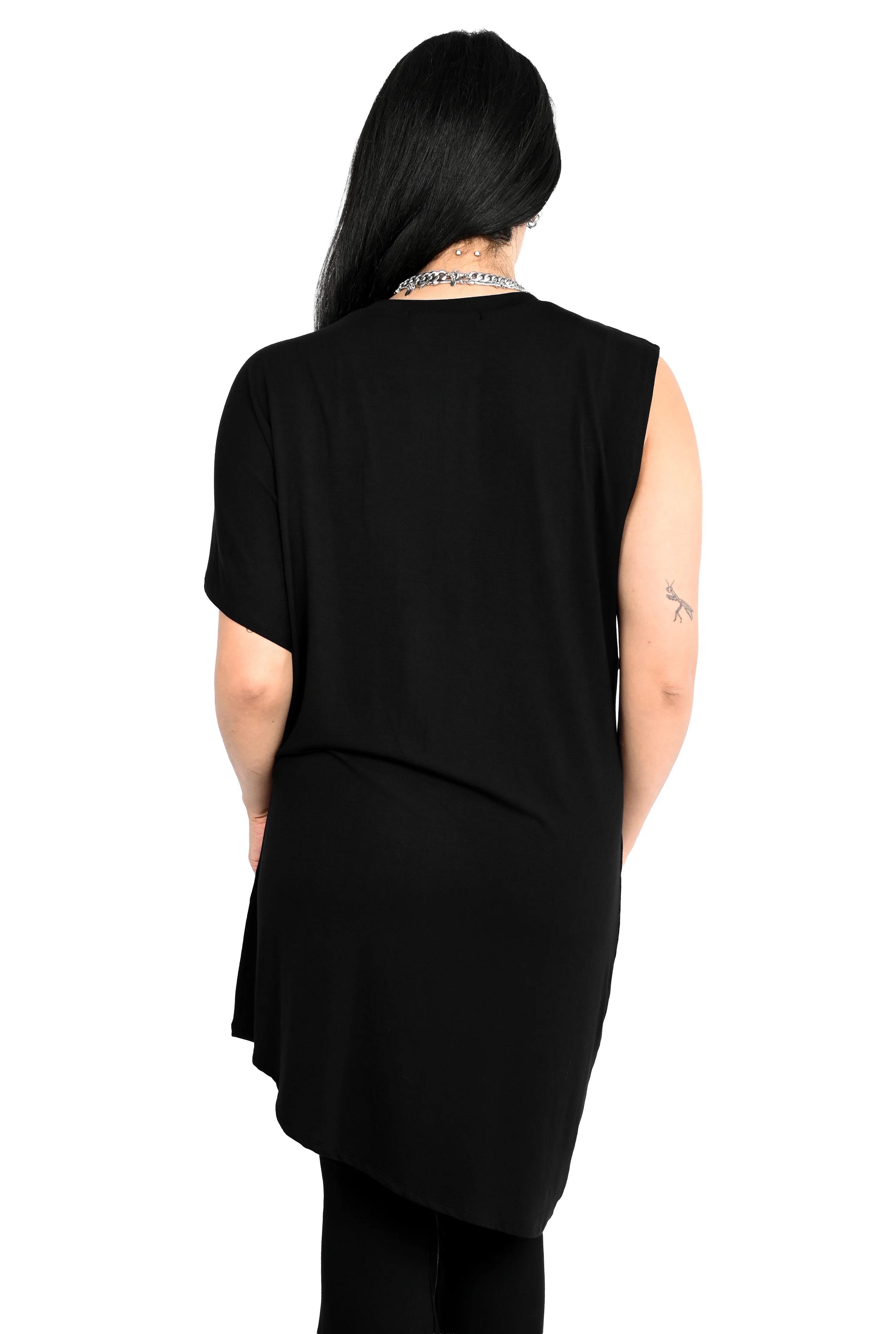 Black No.1 Asymmetrical Tunic Top - No Restock! - Image 11