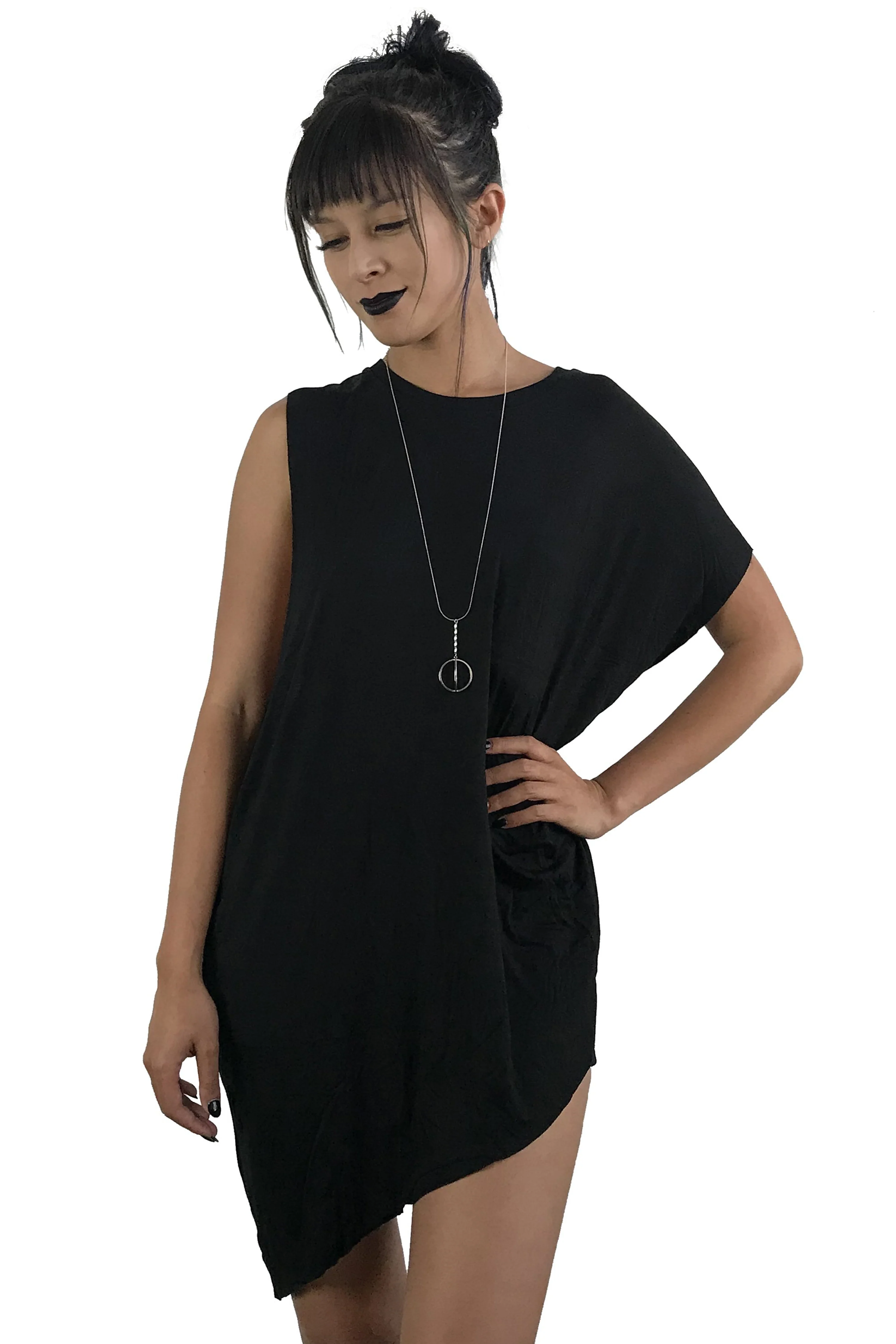 Black No.1 Asymmetrical Tunic Top - No Restock! - Image 6