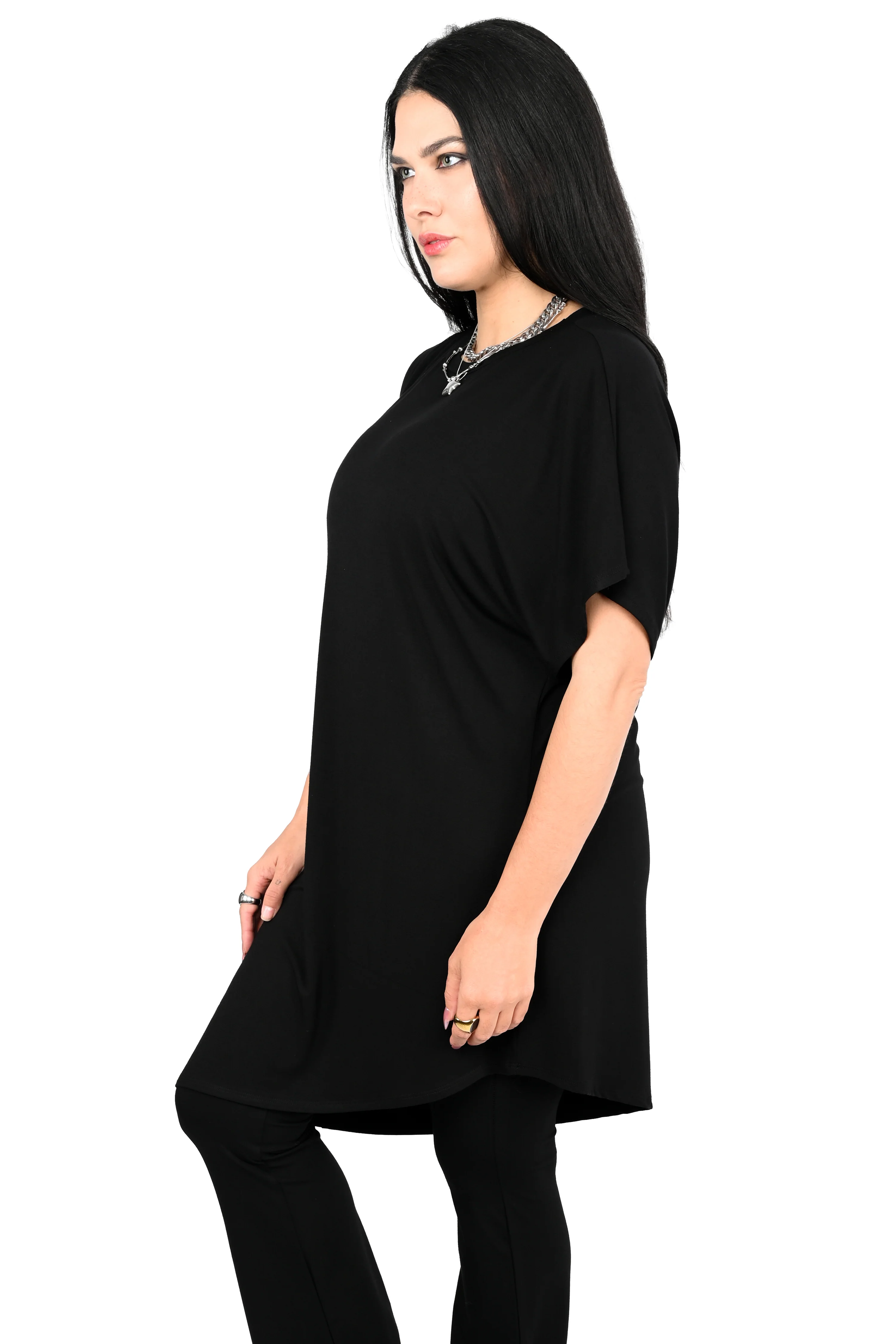 Black No.1 Asymmetrical Tunic Top - No Restock! - Image 8