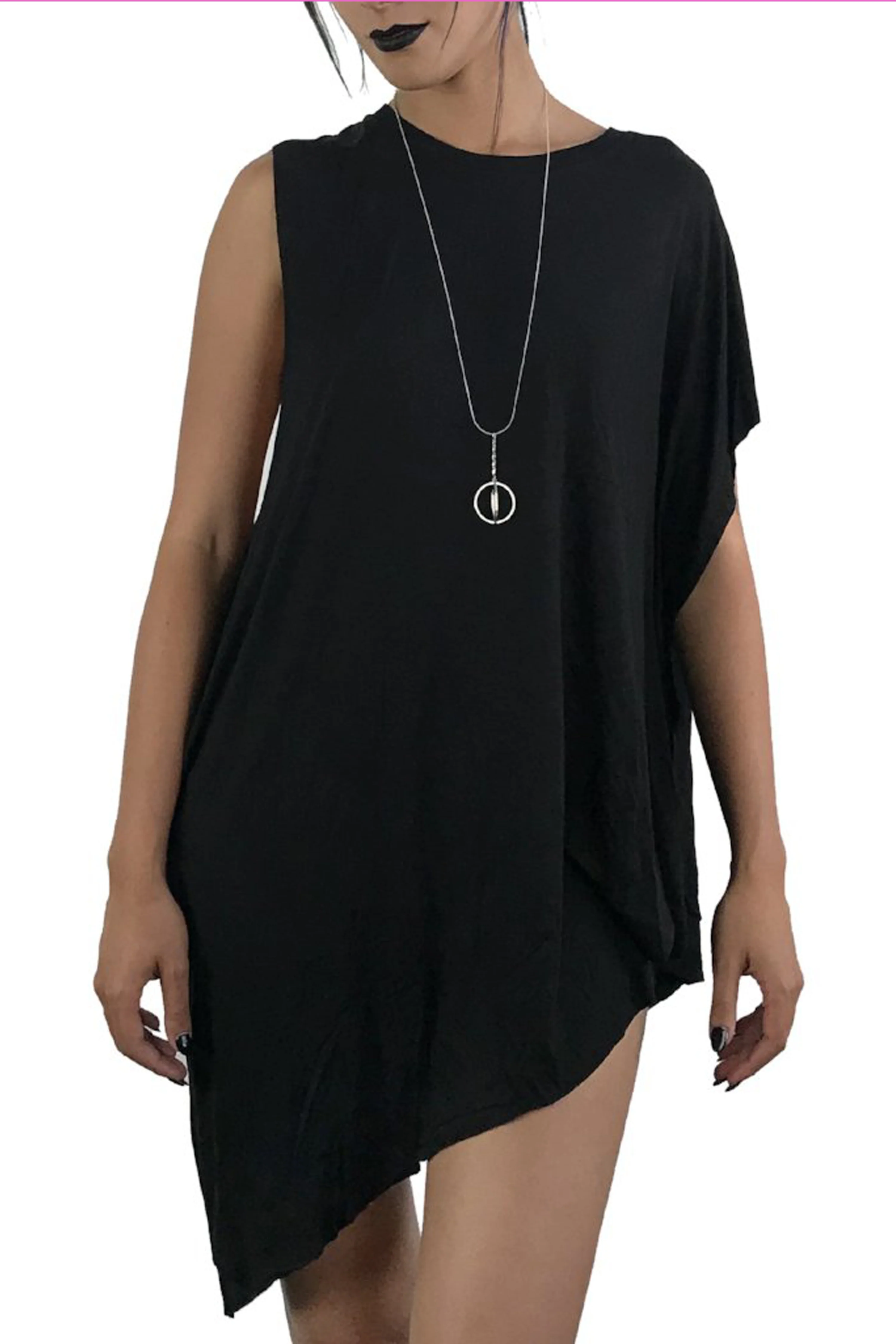Black No.1 Asymmetrical Tunic Top - No Restock! - Image 9