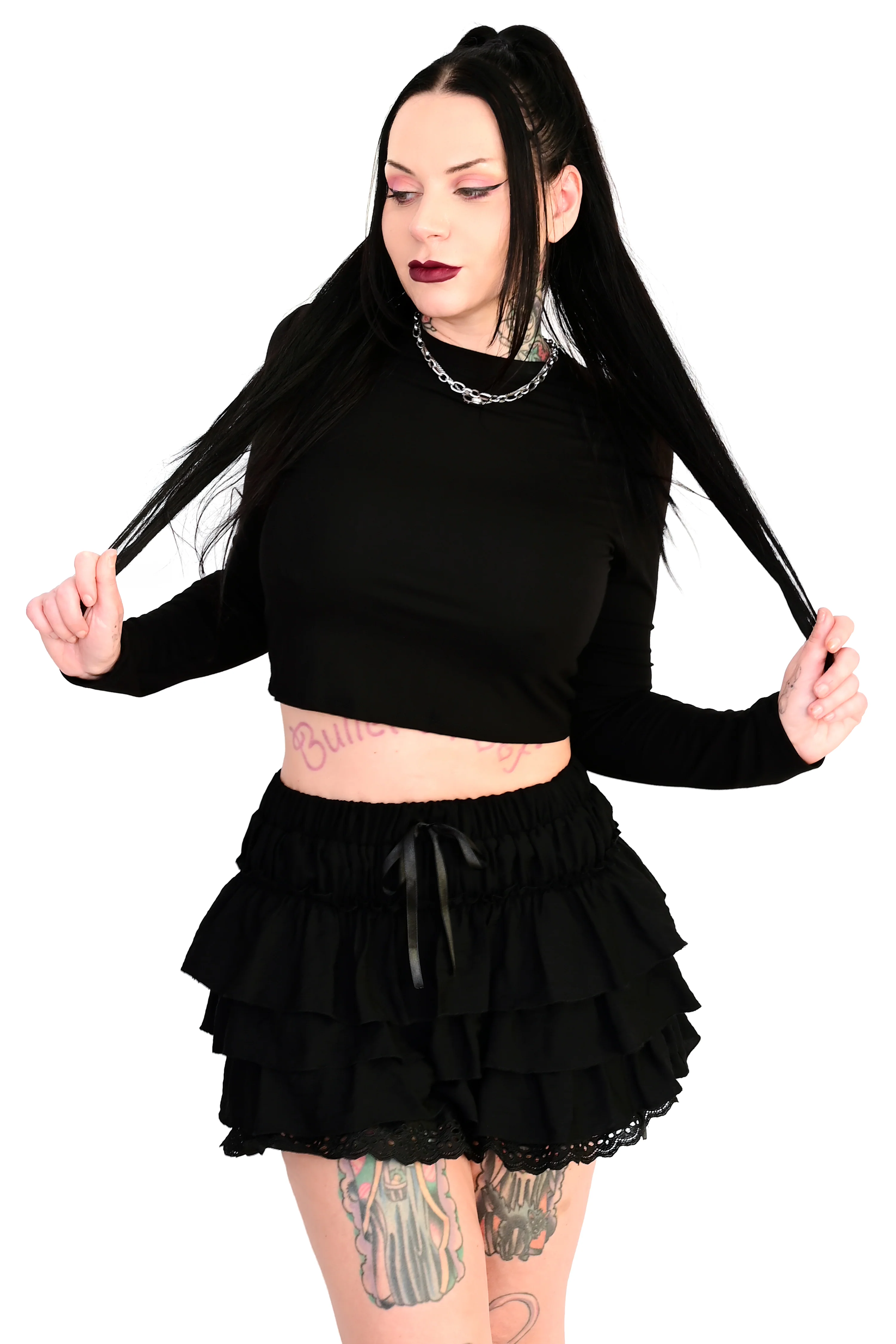 Black Ruffle Bloomers - Sign Up For Restock Notifications - Image 13