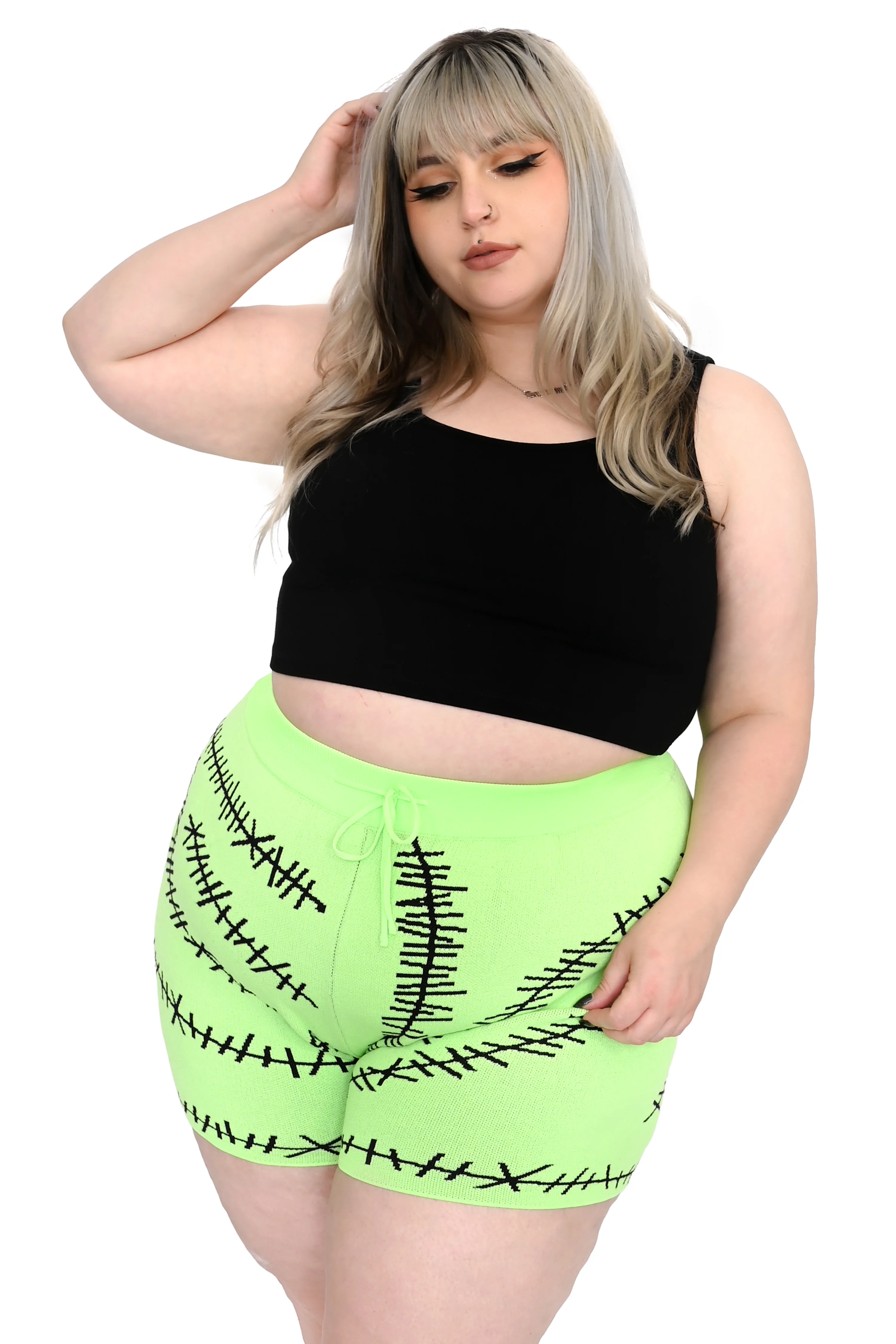 The Boogie Man Shorts - Green Glow in the Dark! Small & 3X left! - Image 3