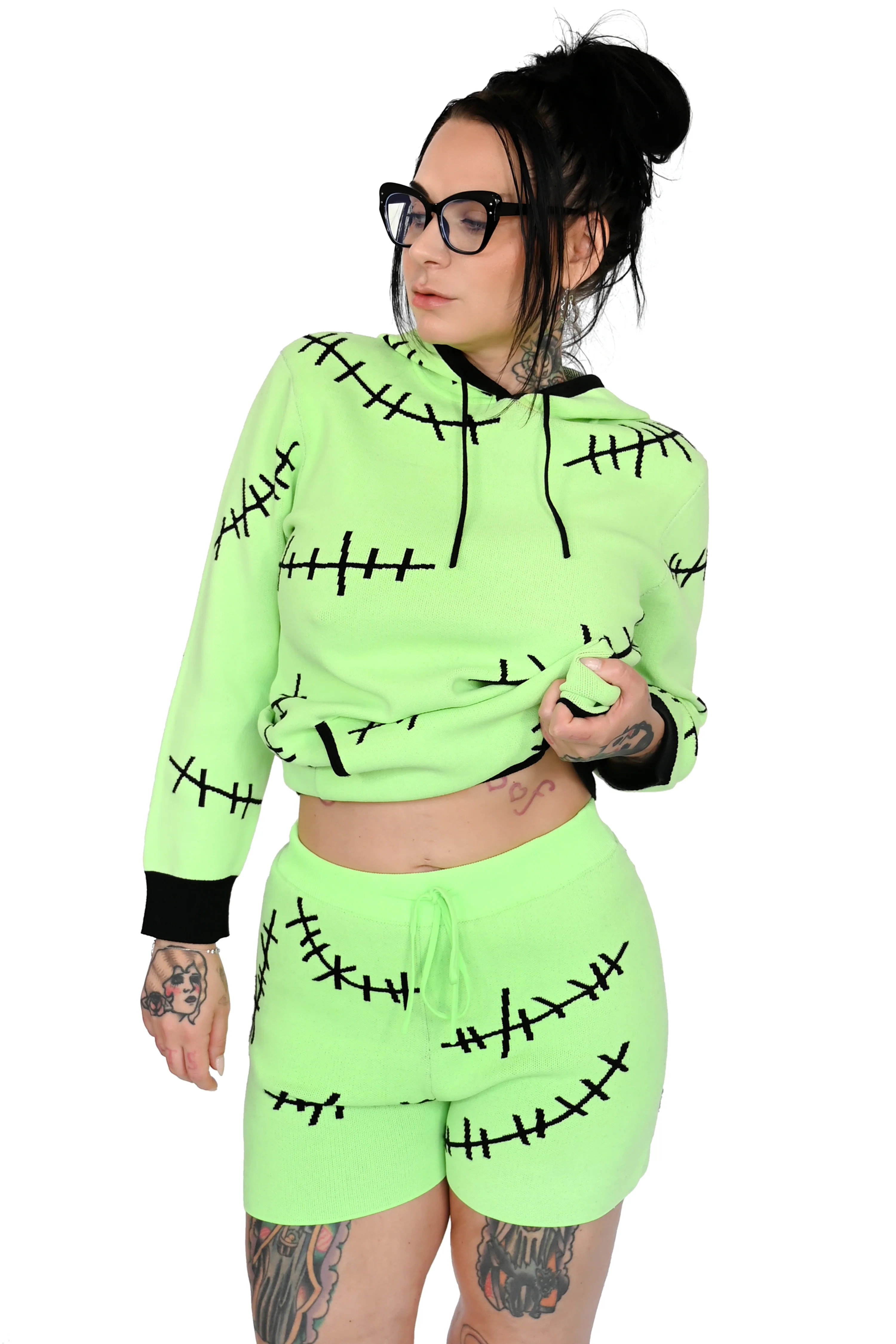The Boogie Man Shorts - Green Glow in the Dark! Small & 3X left! - Image 7