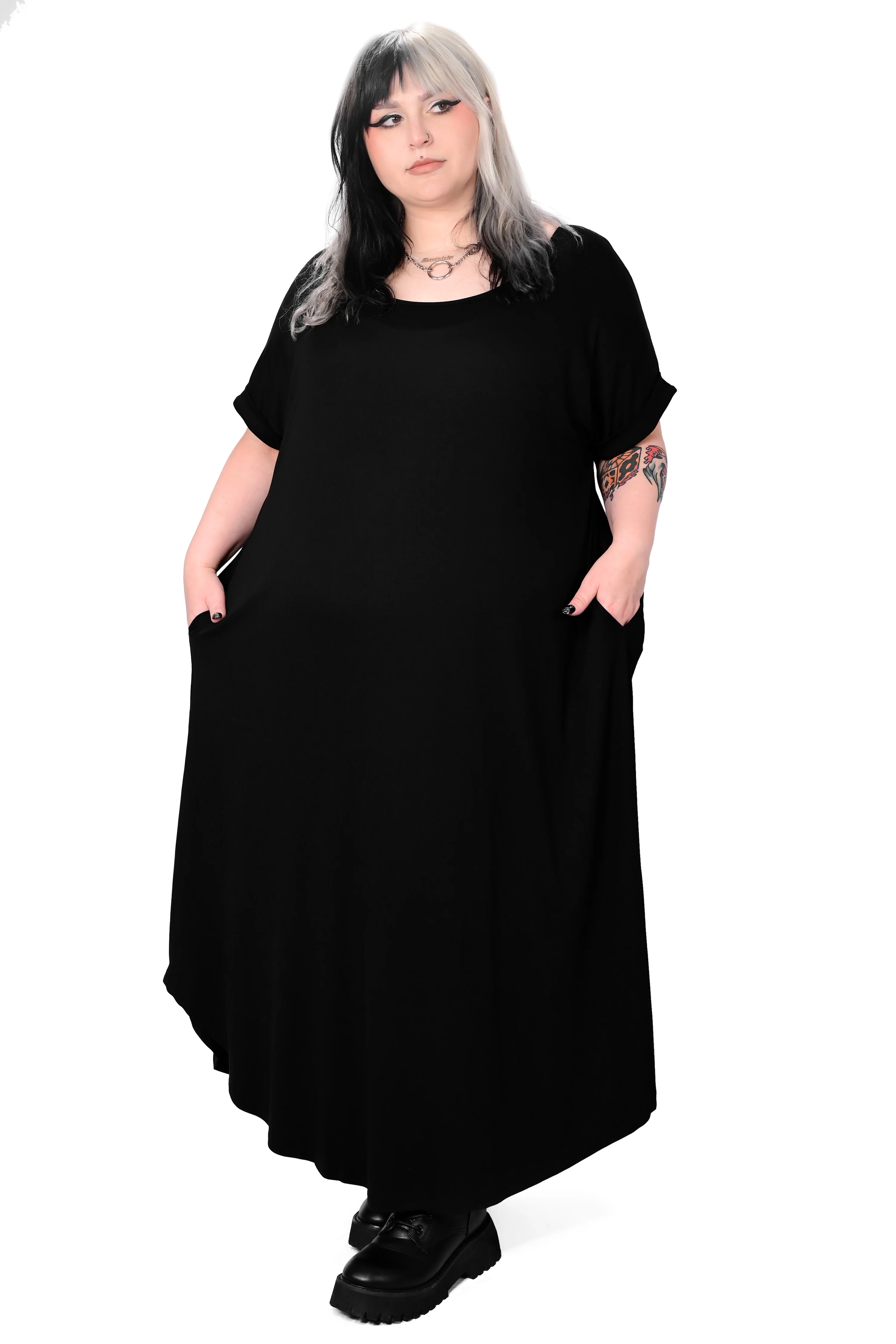 Brunch Goth Oversized Maxi Dress - XS/S left! No Restock!