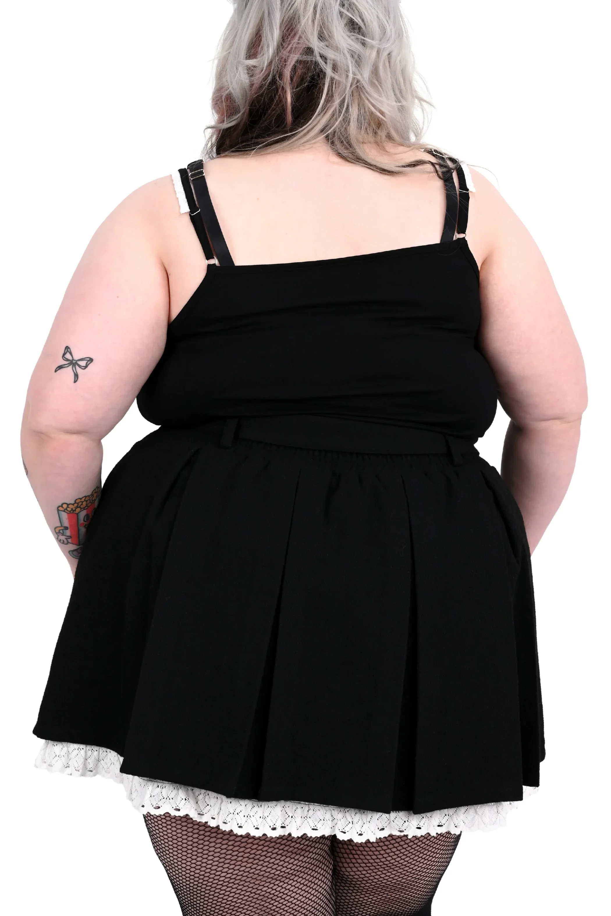 Charlotte Pleated Skirt - Black/White - 4XL/5XL left! - Image 5