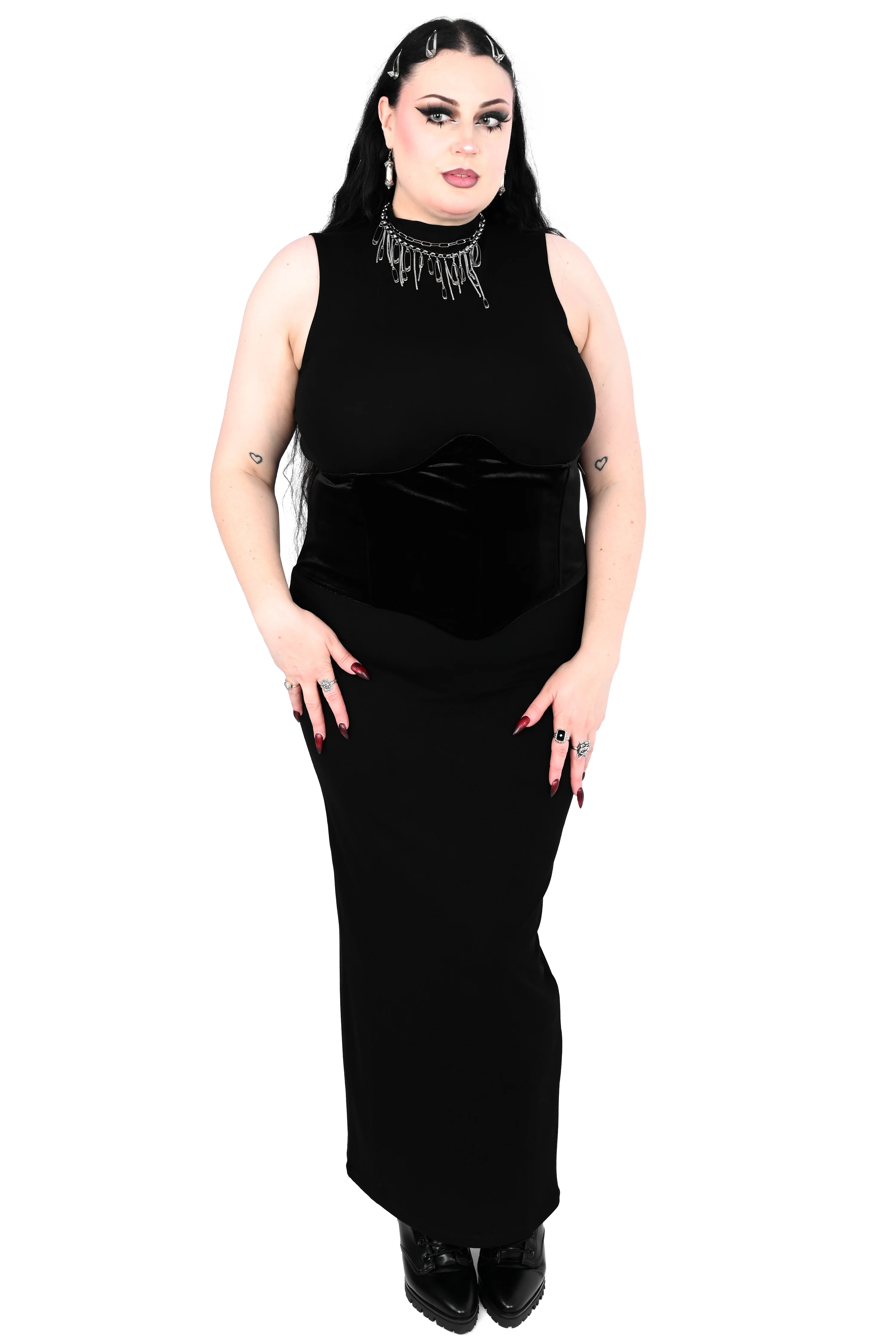 Claire High Neck Maxi Dress - XS/3XL/4XL left! - Image 3