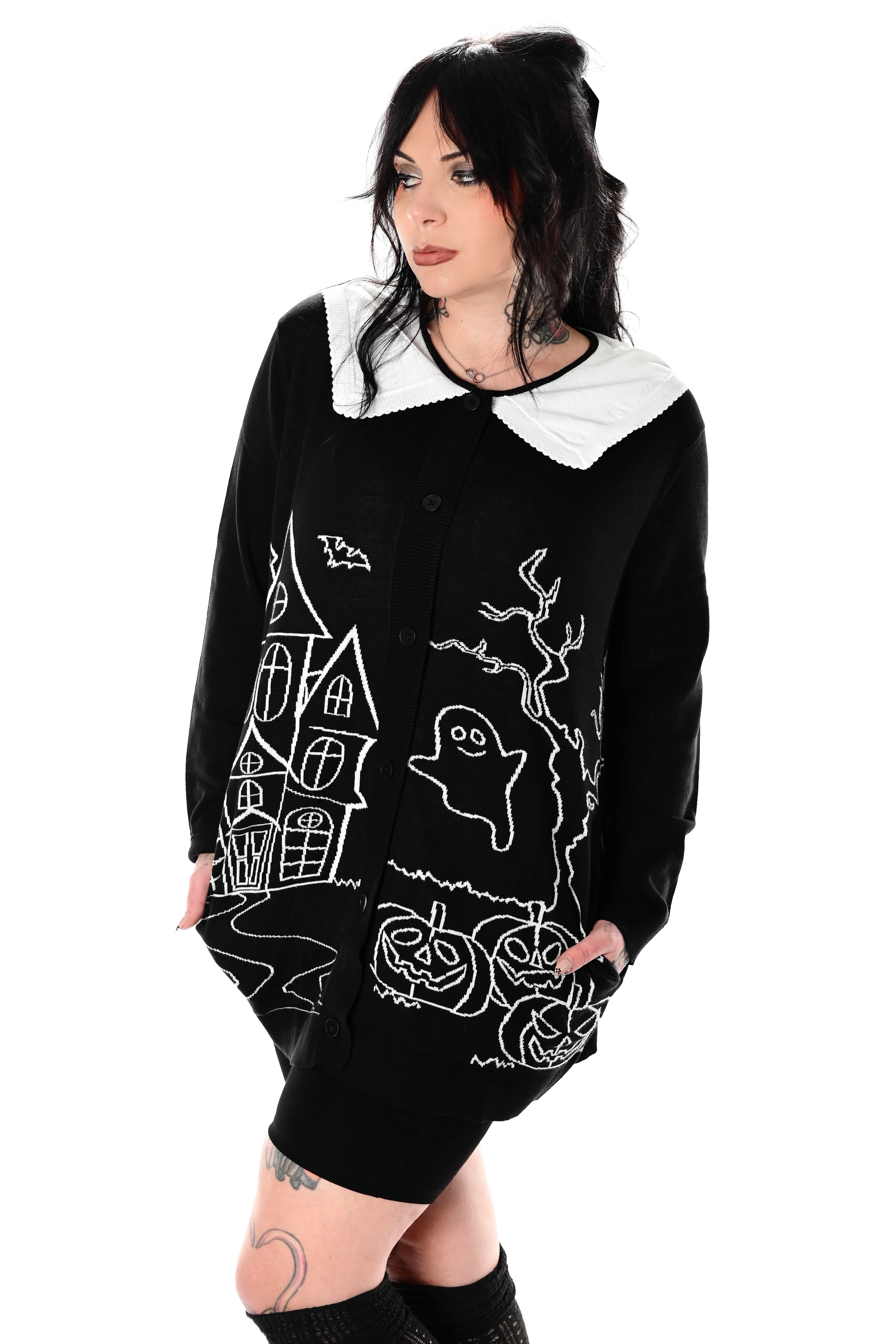 Haunted House Collar Cardigan- No restock! - Image 2