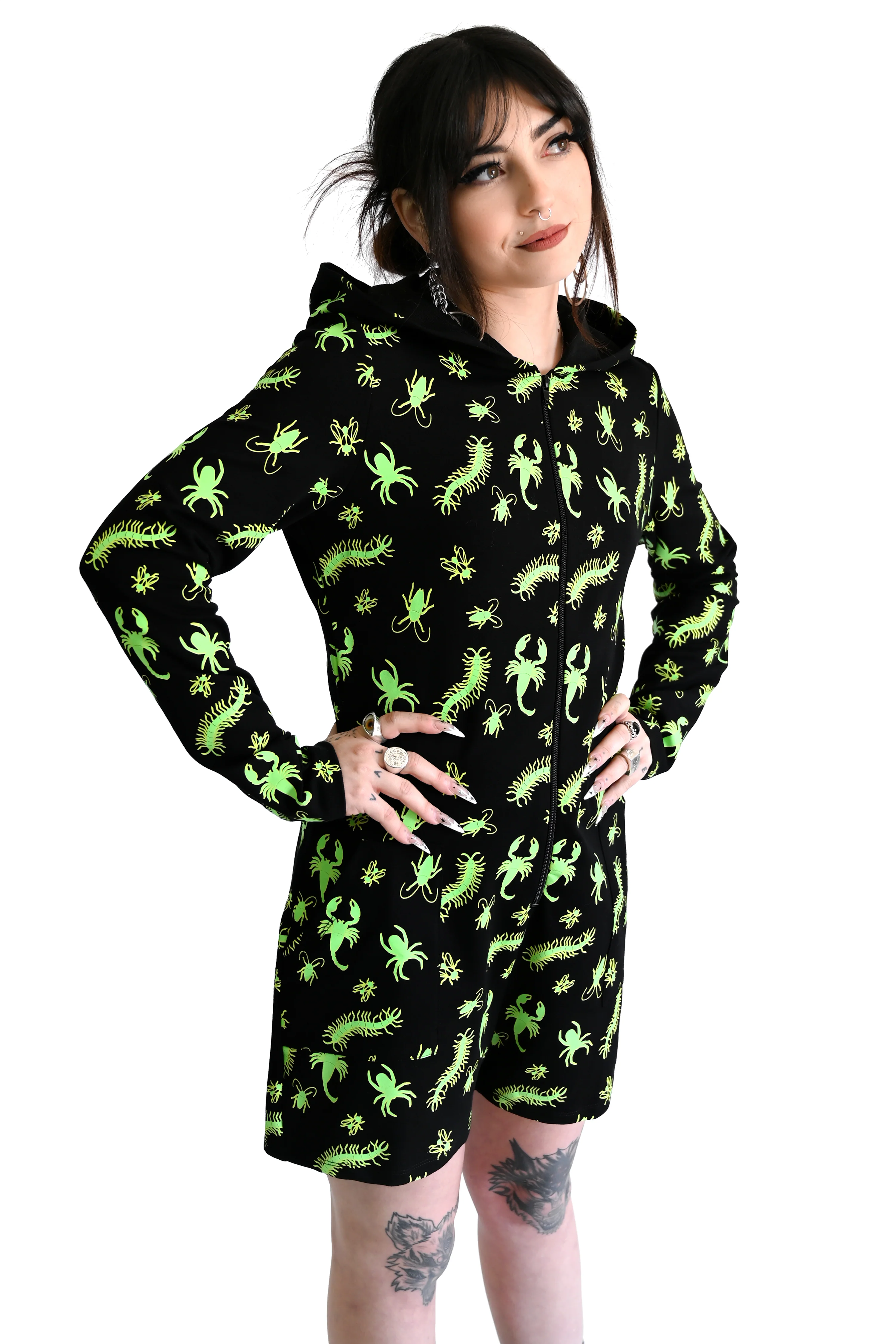 Creepy Crawlers Lounge Romper - Glow in the Dark - No Restock! XS & Small Left! - Image 2