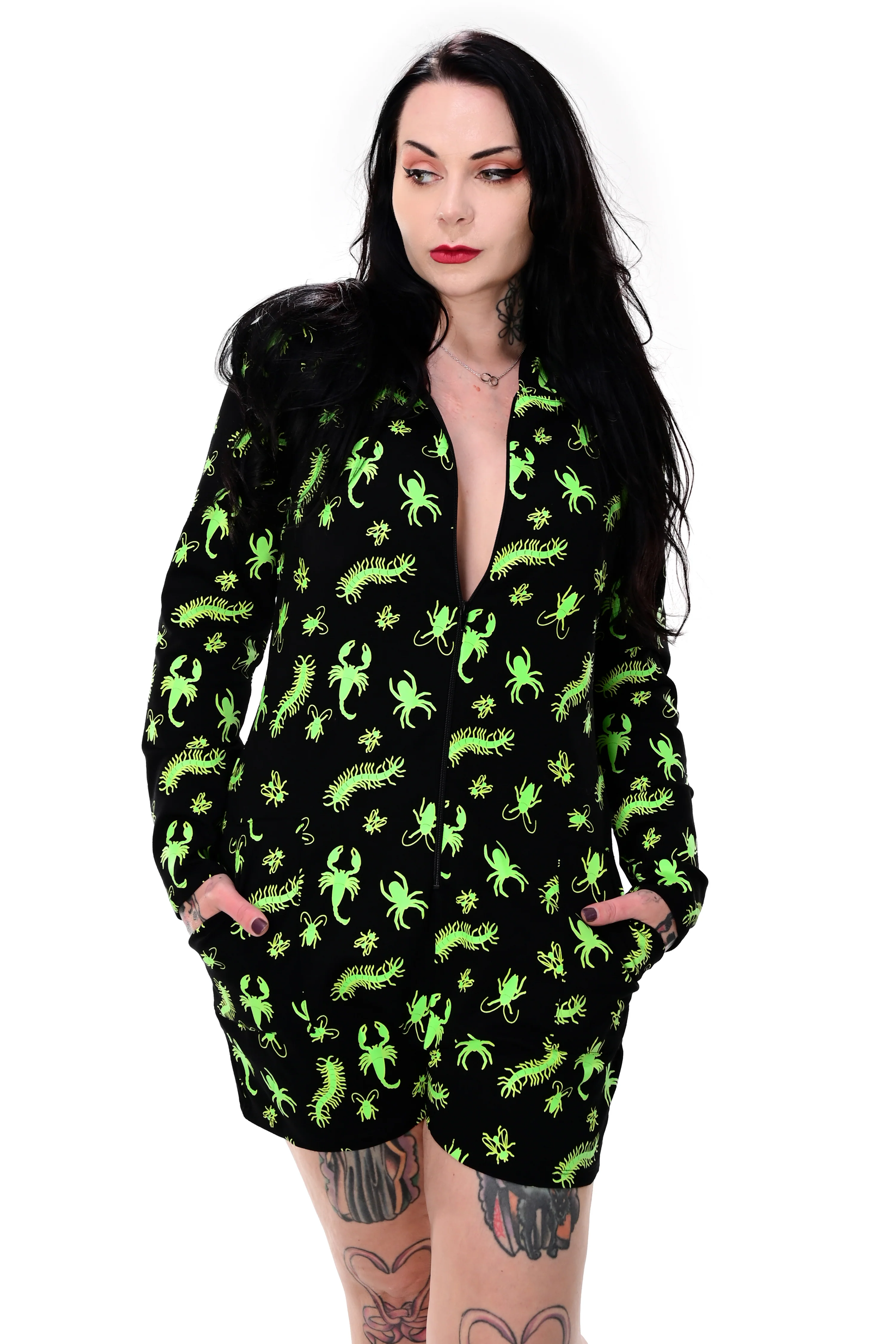 Creepy Crawlers Lounge Romper - Glow in the Dark - No Restock! XS & Small Left! - Image 4