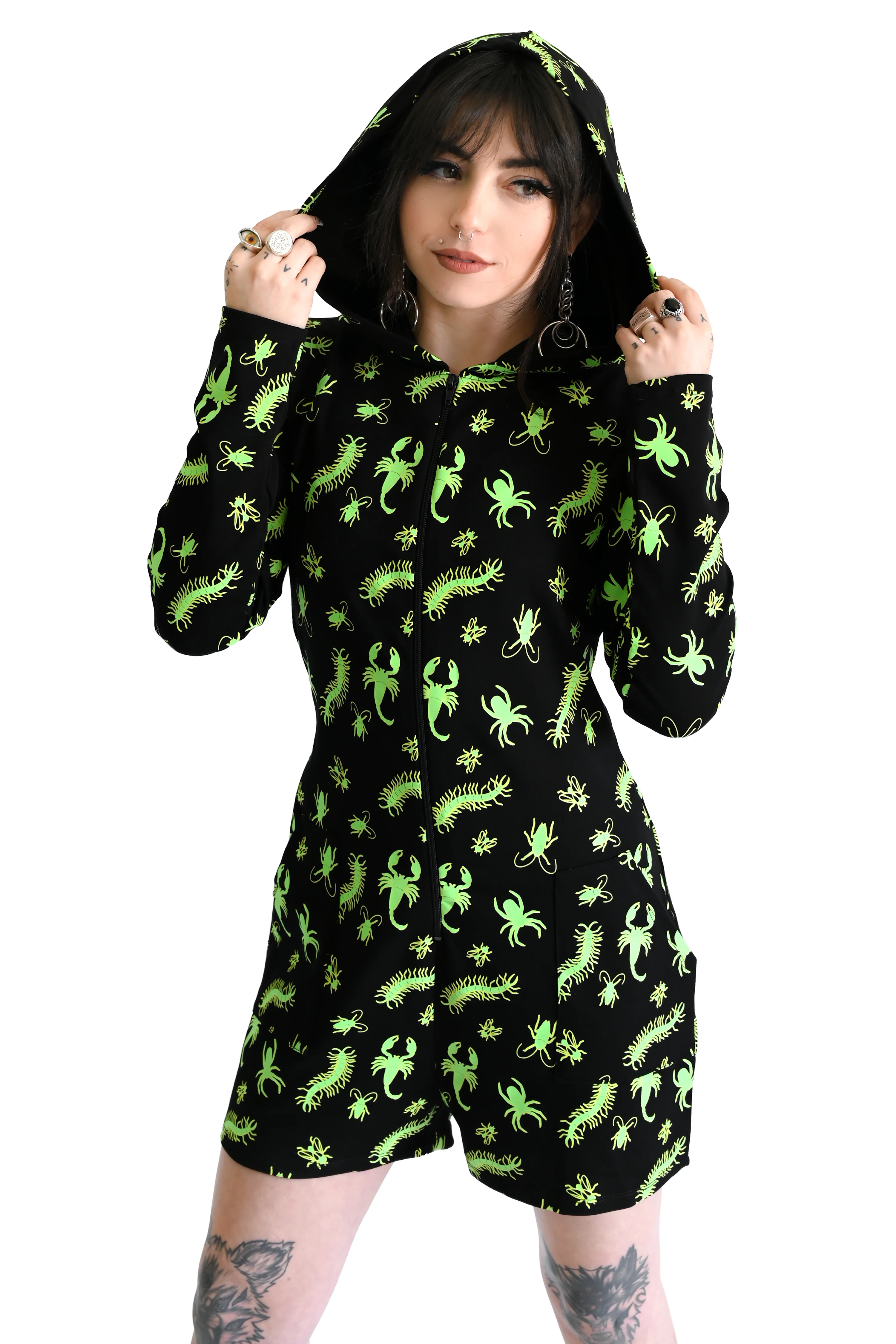 Creepy Crawlers Lounge Romper - Glow in the Dark - No Restock! XS & Small Left! - Image 7