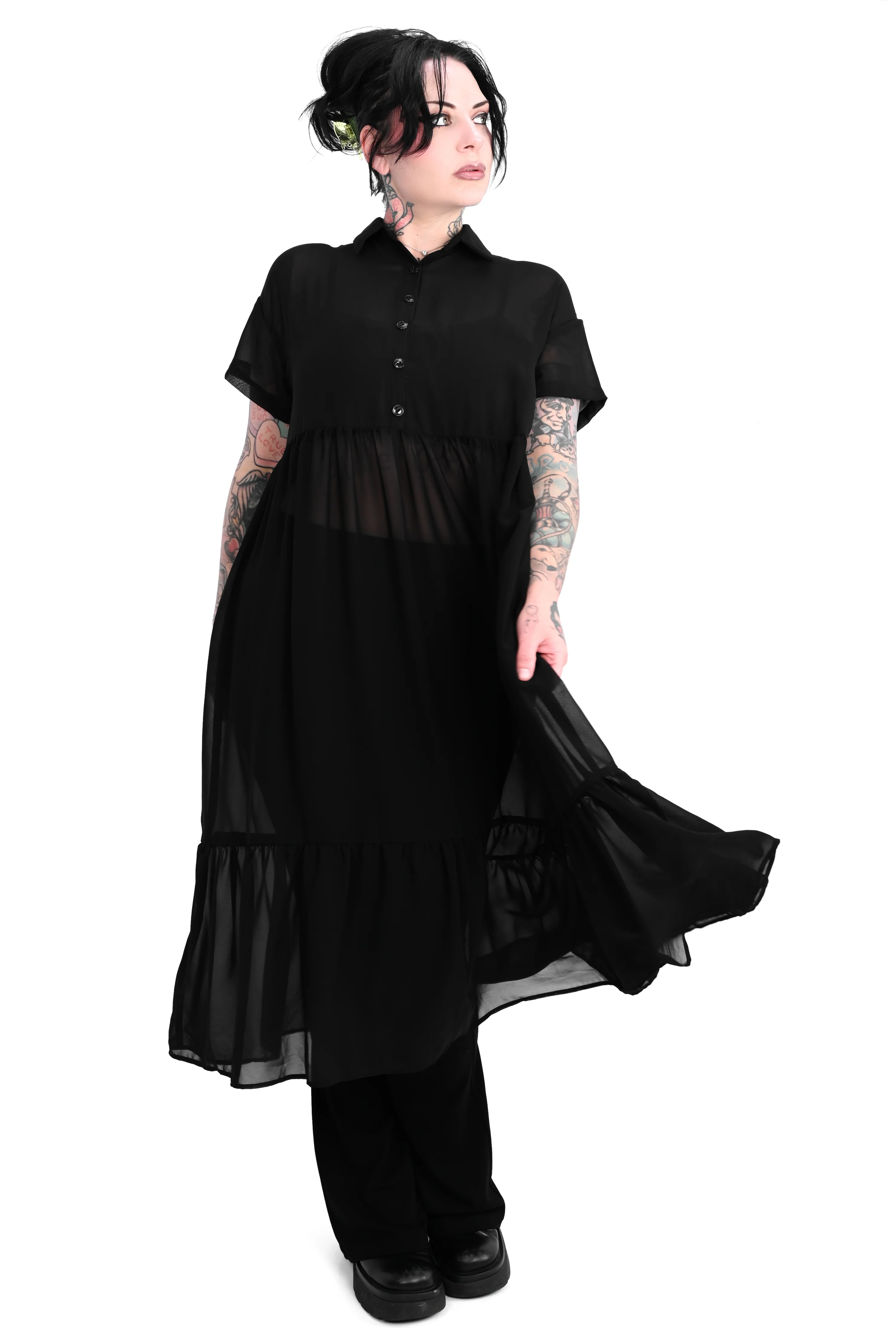 Dakota Chiffon Dress - Sign up for Restock Notifications! - XS left! - Image 3