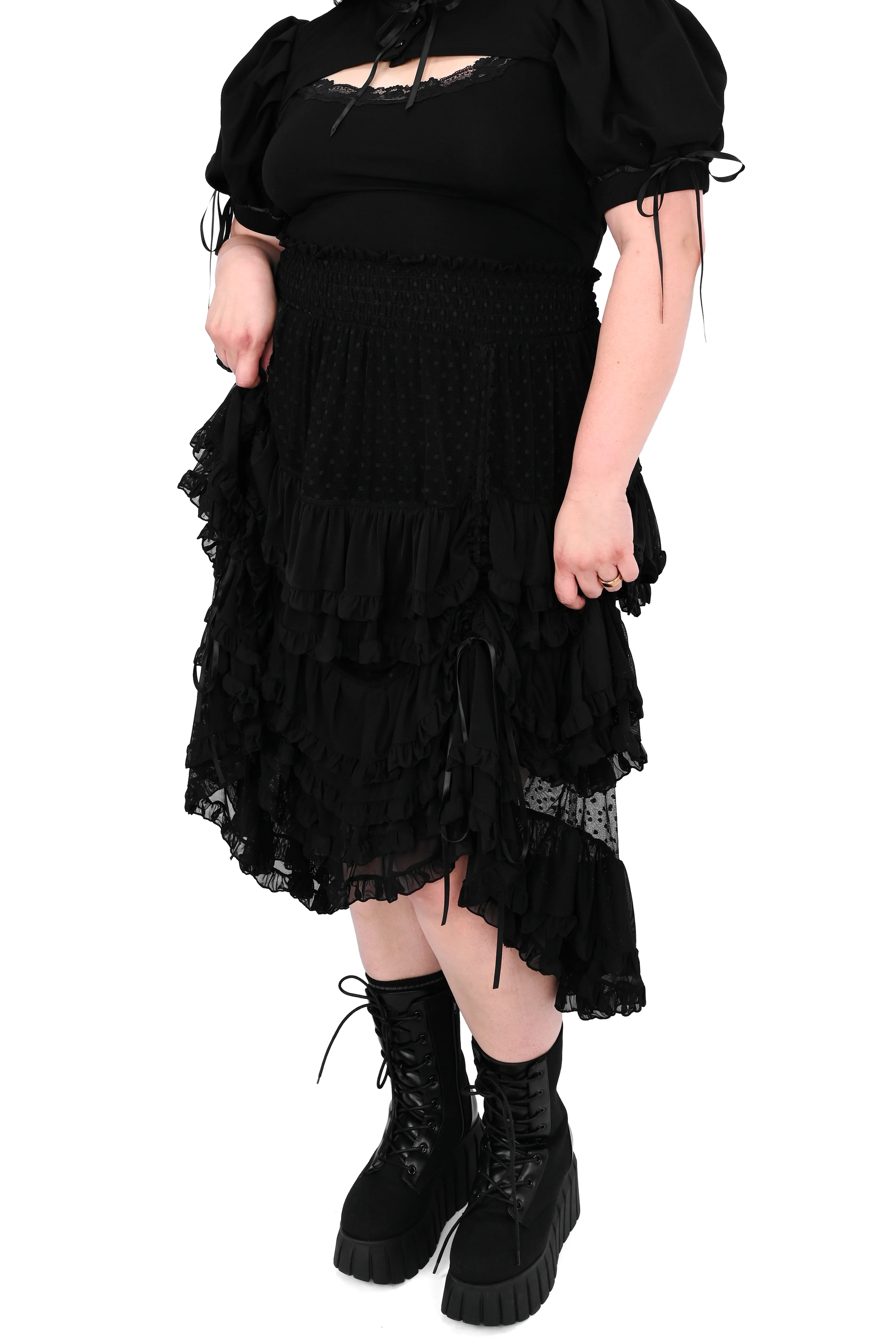 Lottie Mesh Ruffle Skirt - No Restock! - Image 3