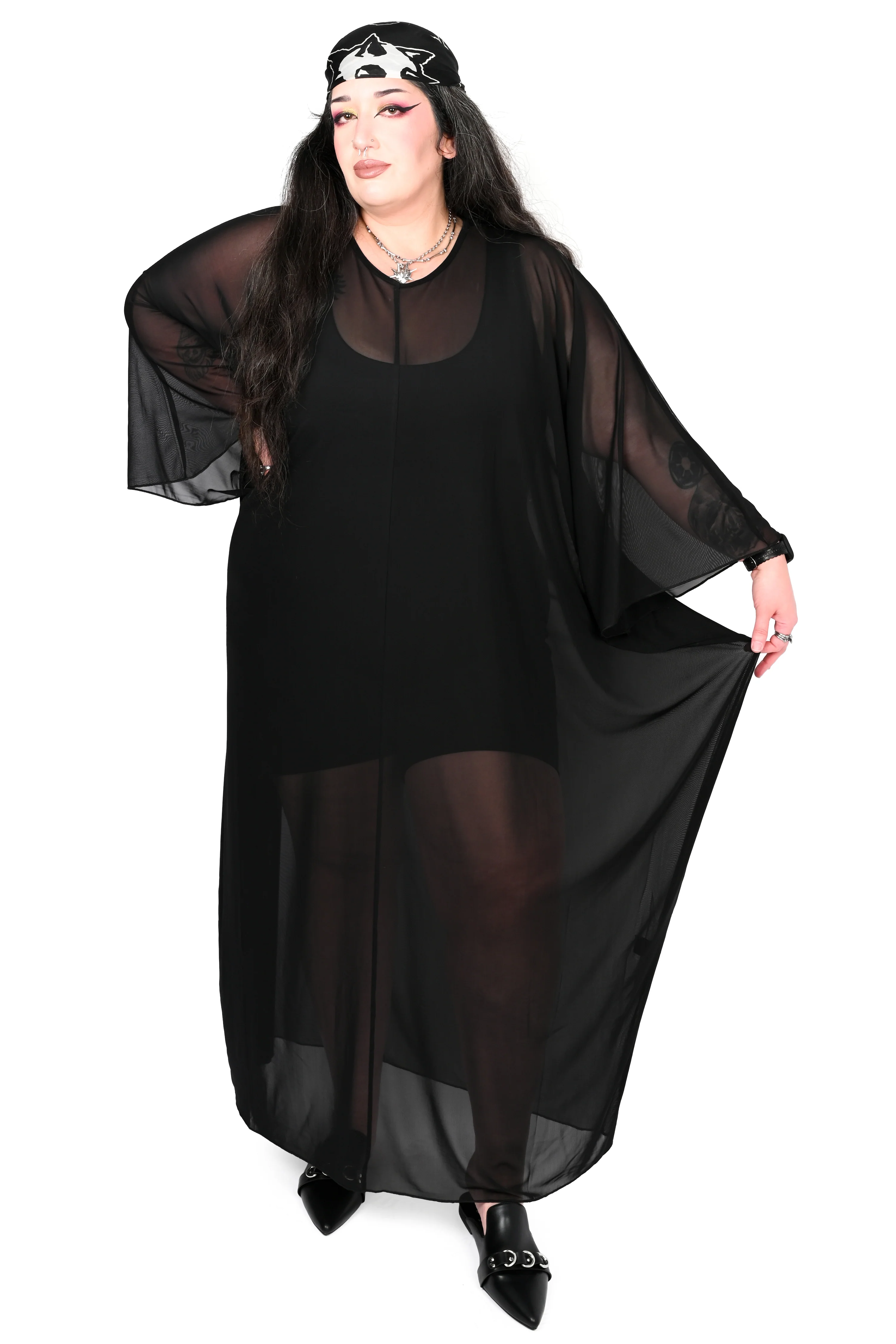 Dusk Mesh Kaftan - Image 2