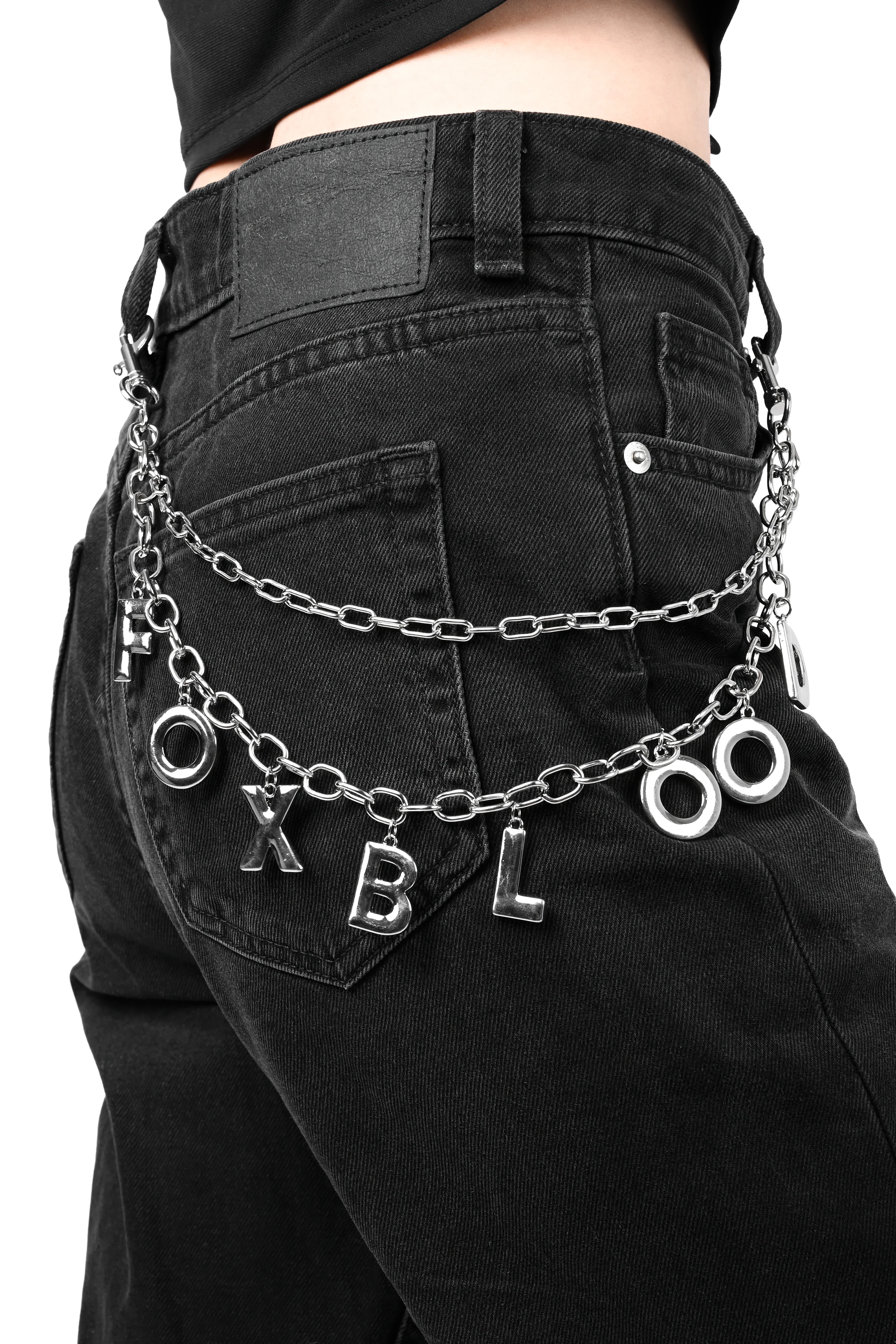 Foxblood Bag Chain - Silver