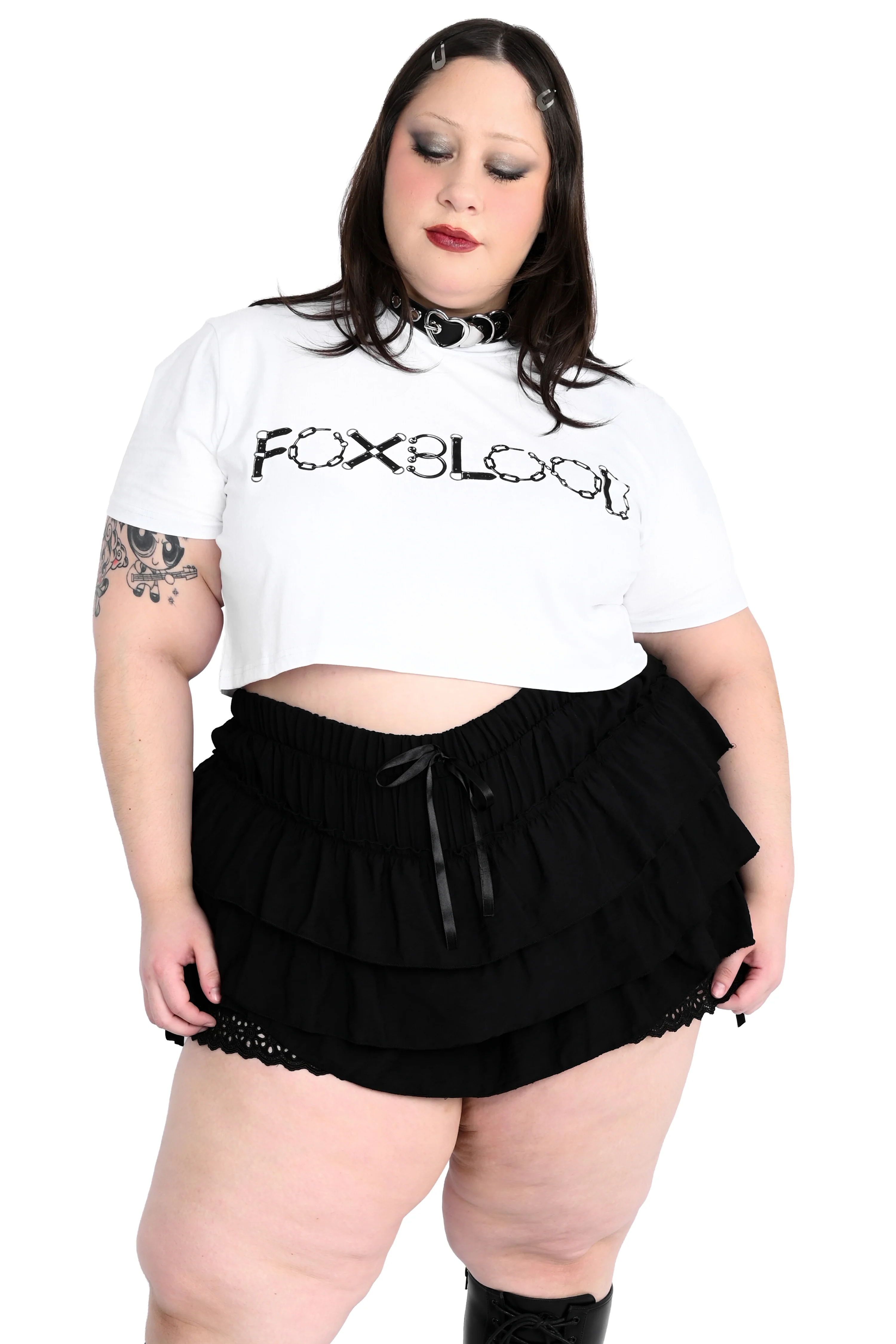Foxblood Bondage Crop Tee