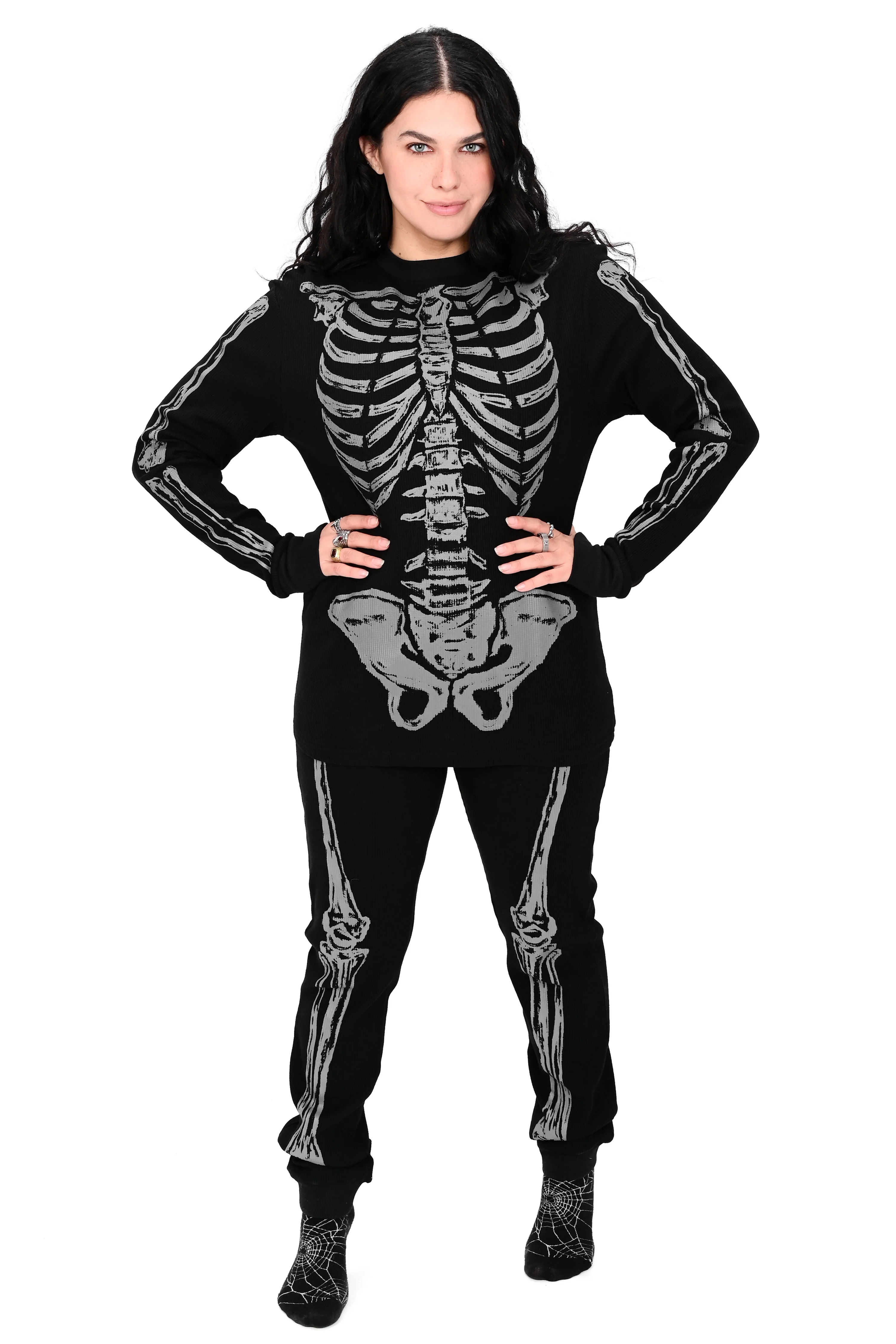Grey/Black Skeleton Thermal Top - Unisex - No Restock! - Image 7