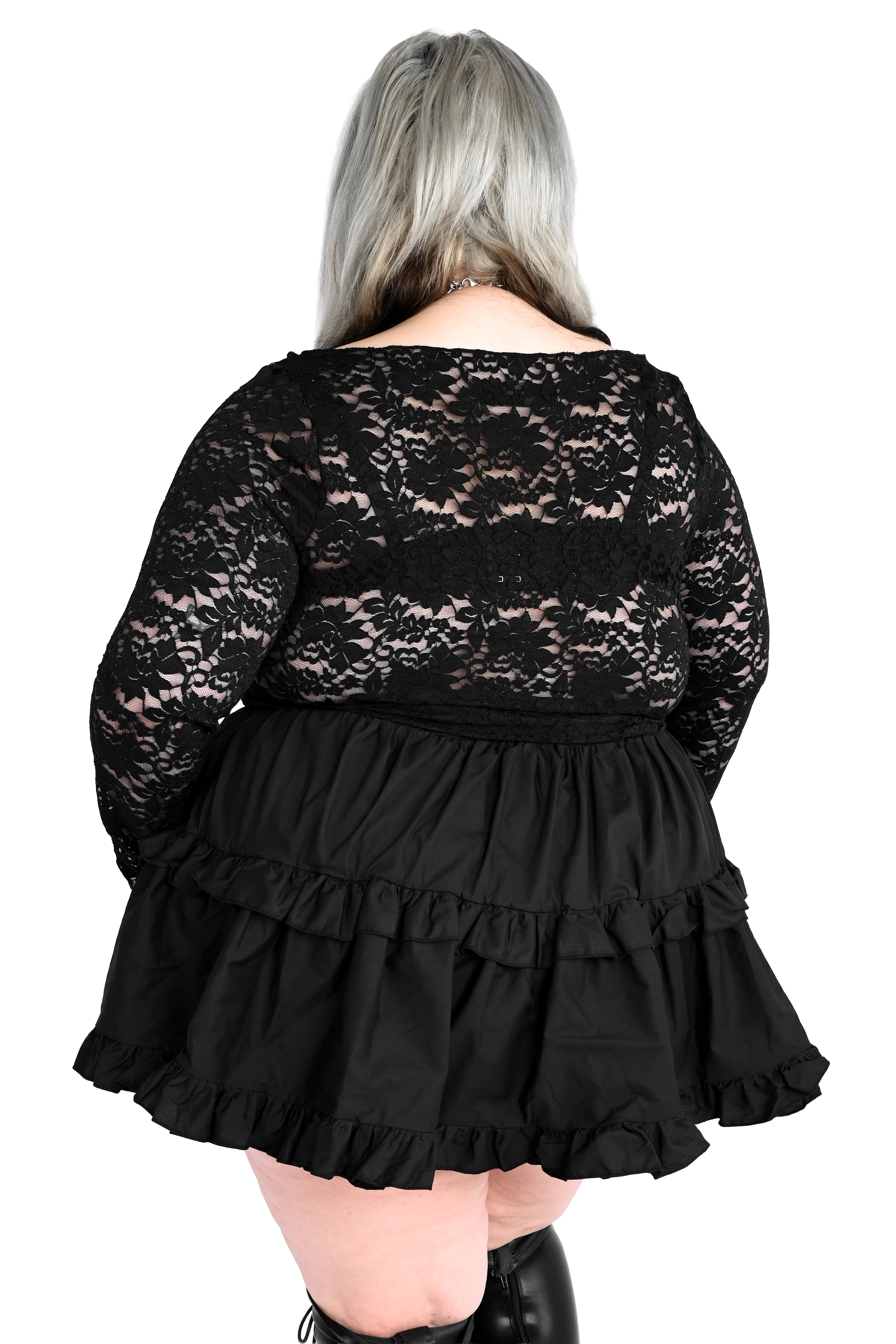 Lace Long Sleeve Top - No Restock! XS/S/4XL left! - Image 4