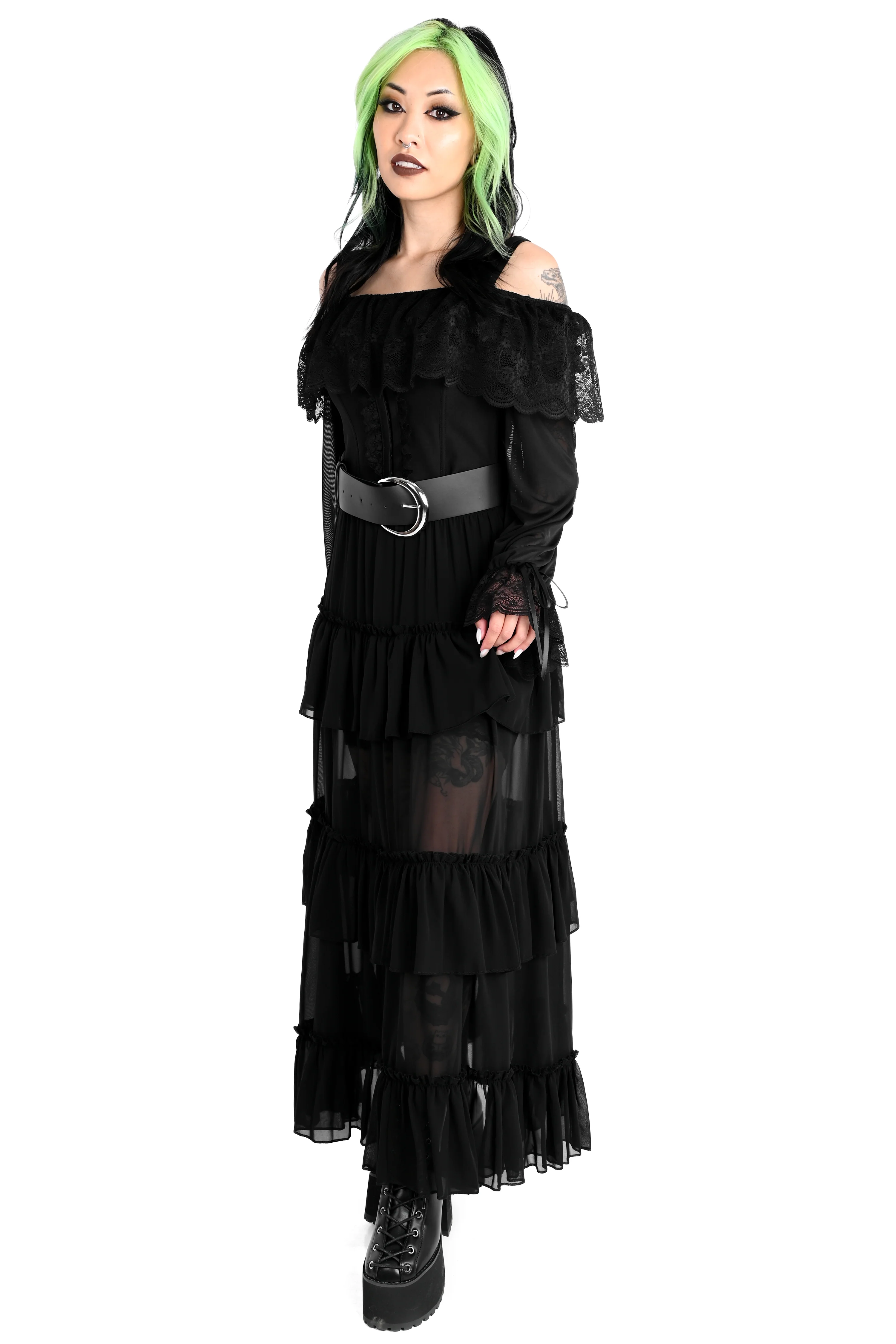 Leah Ruffle Skirt - Chiffon - Sign Up For Restock Notifications! - 4XL left! - Image 5