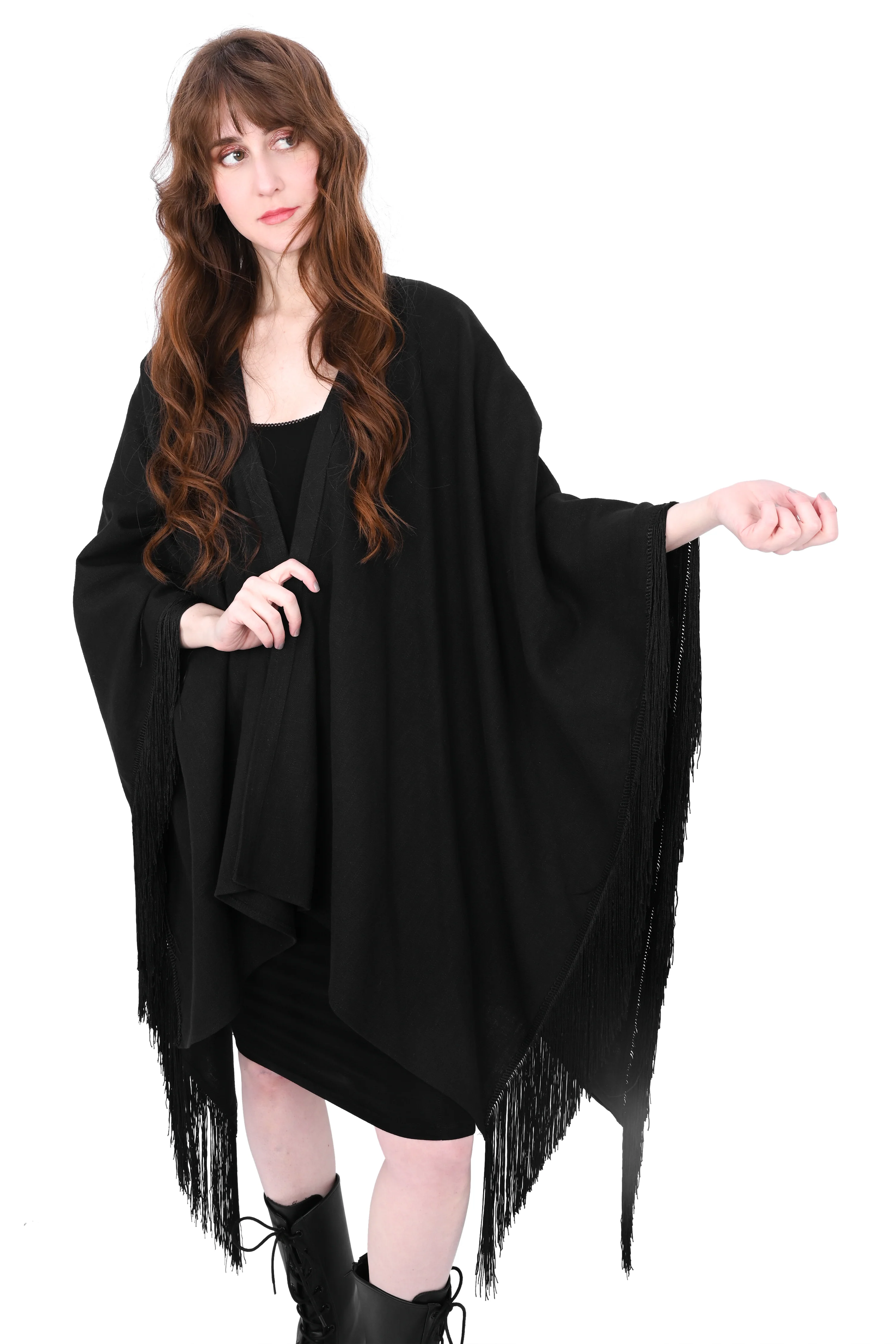 Leandra Fringe Shawl - Final Sale