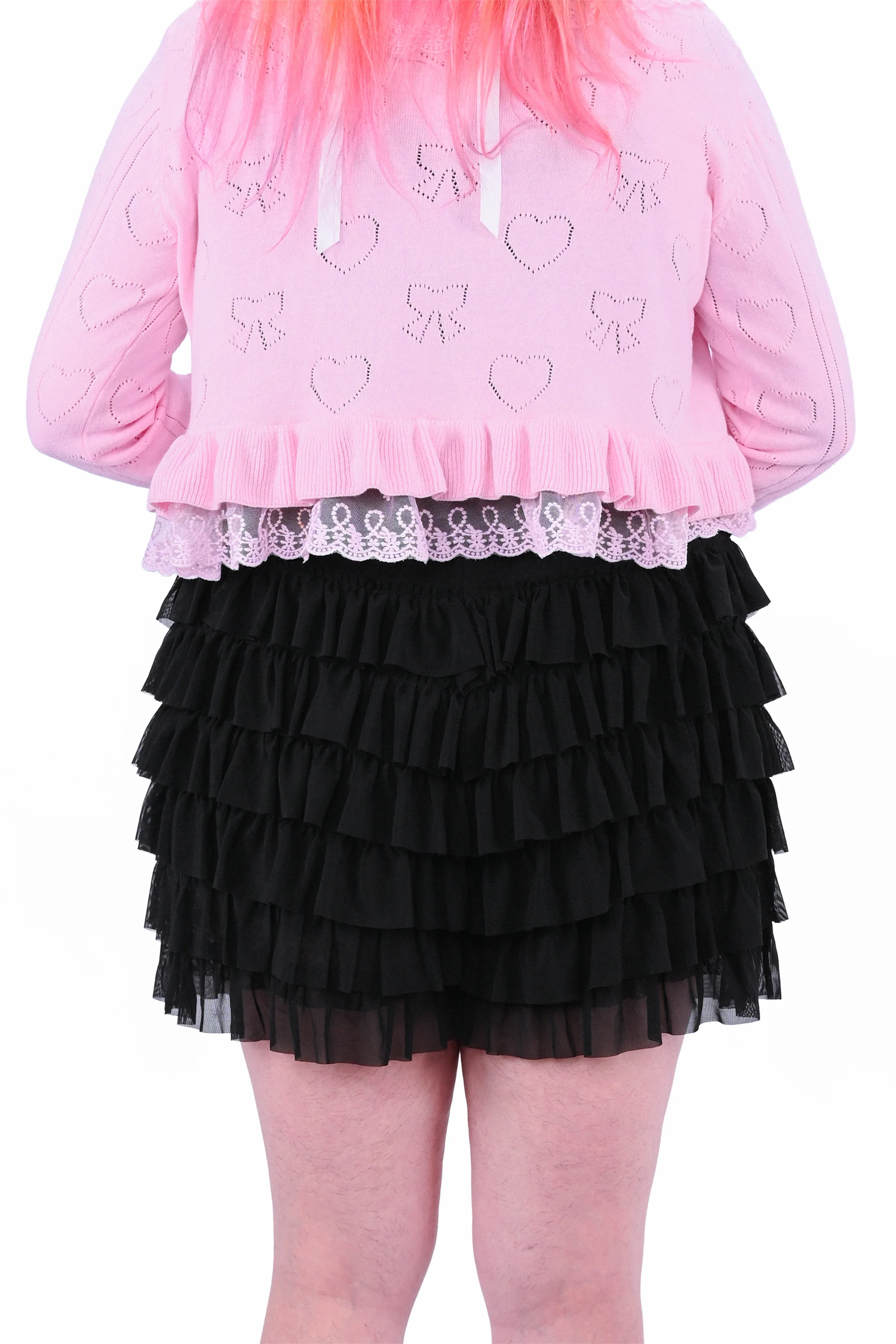 Lola Ruffle Shorts - Black - Image 4