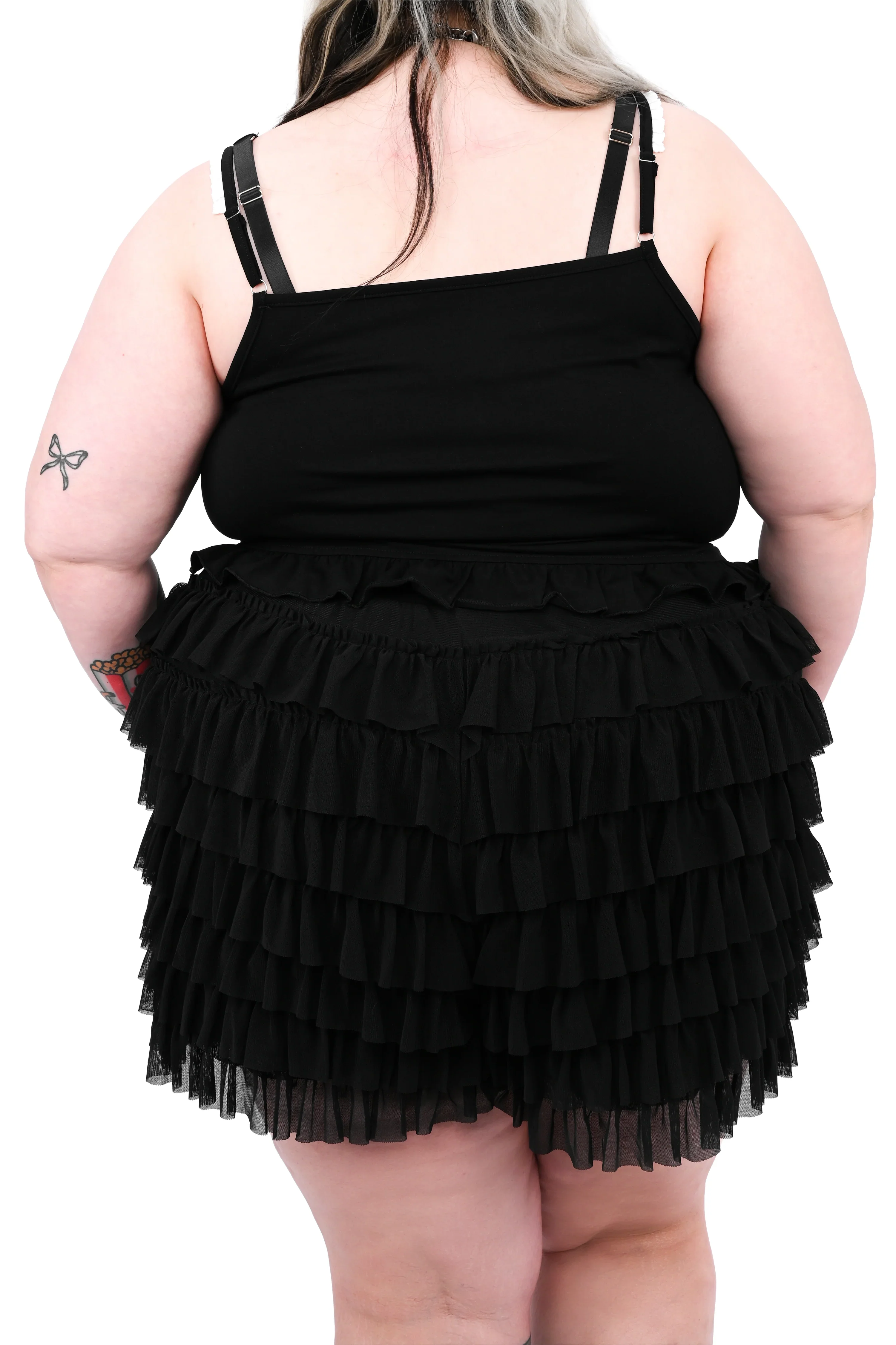 Lola Ruffle Shorts - Black - Image 5