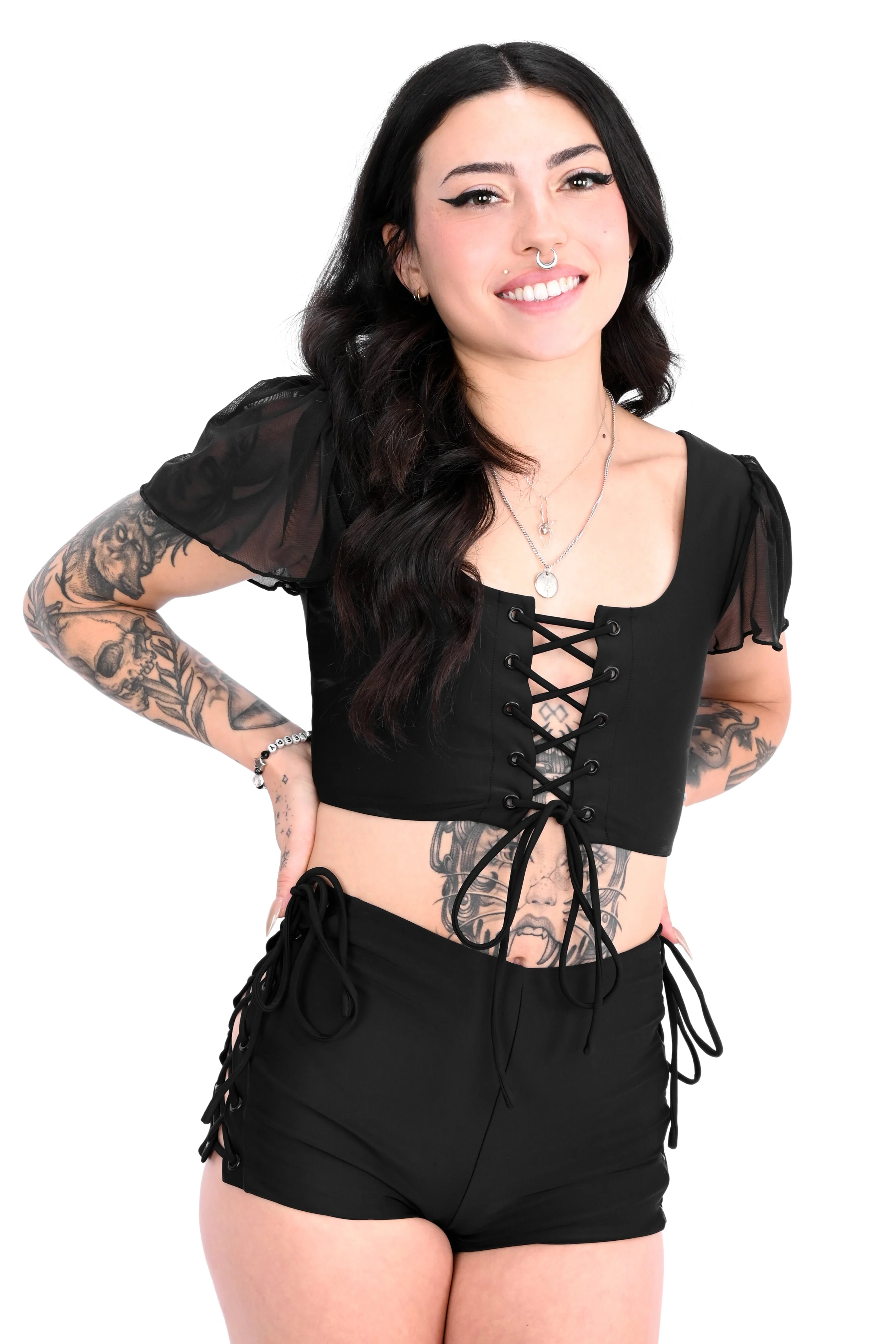 Maxine Lace Up Swim Shorts - 2XL/3XL/4XL left! - Image 4