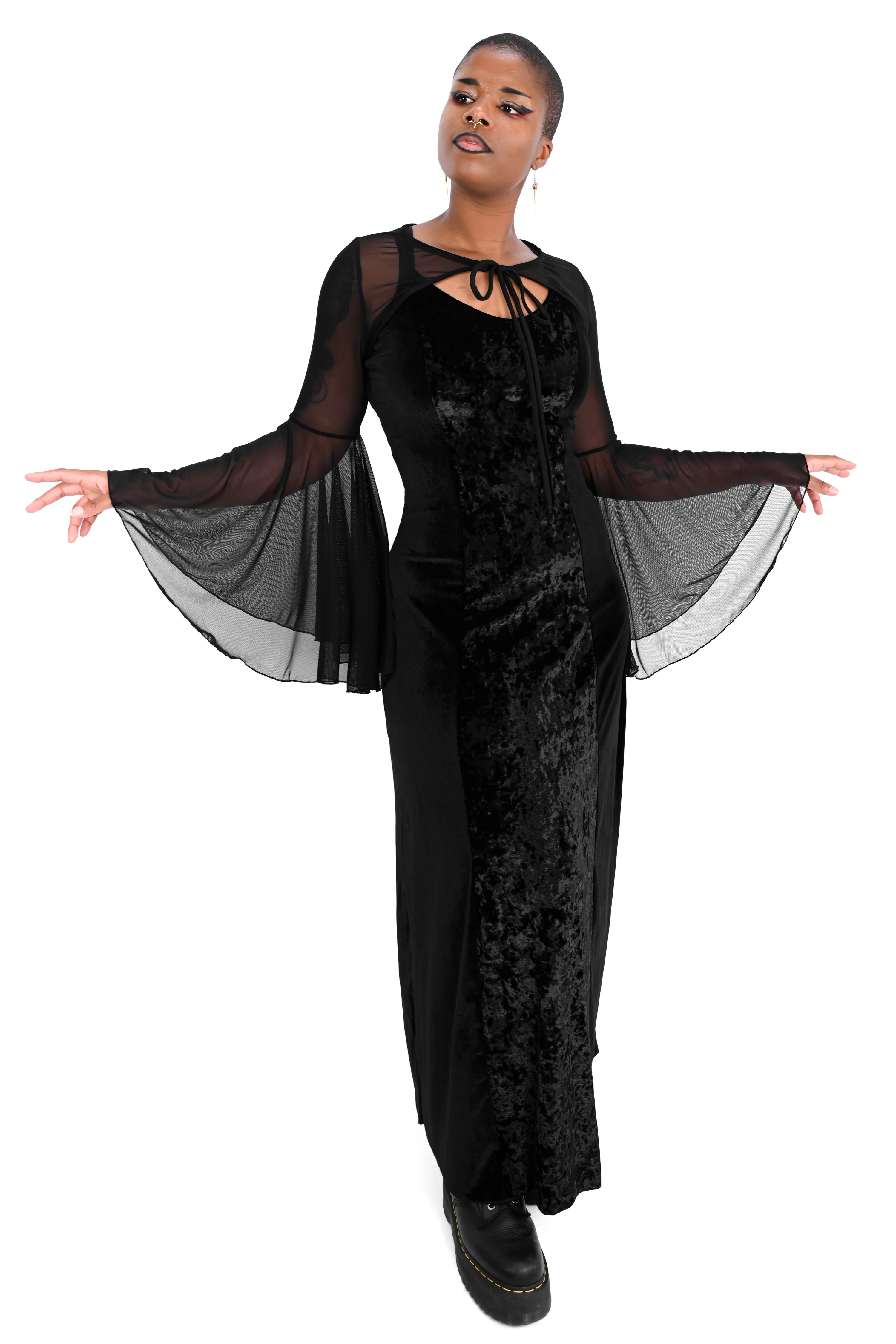 Mesh Mega Bell Sleeve Bolero - Sign Up For Restock Notifications!