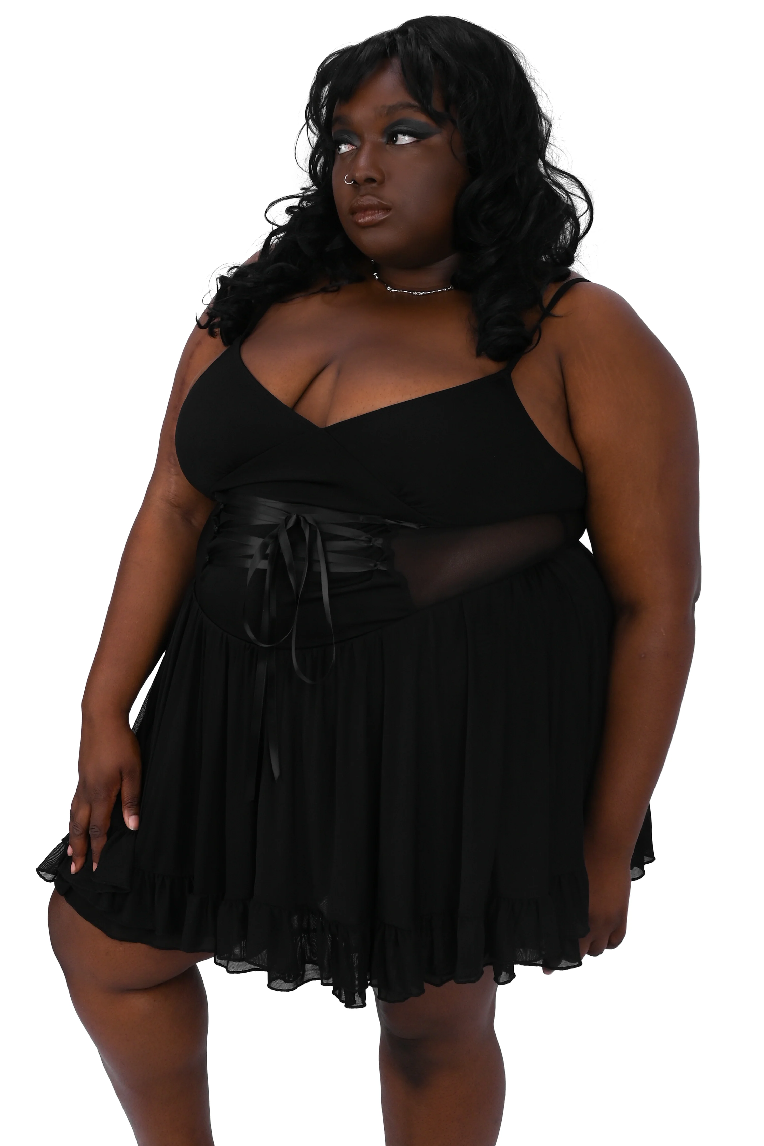 Melody Mesh Pleated Romper - 3XL & 4XL left! - Image 10