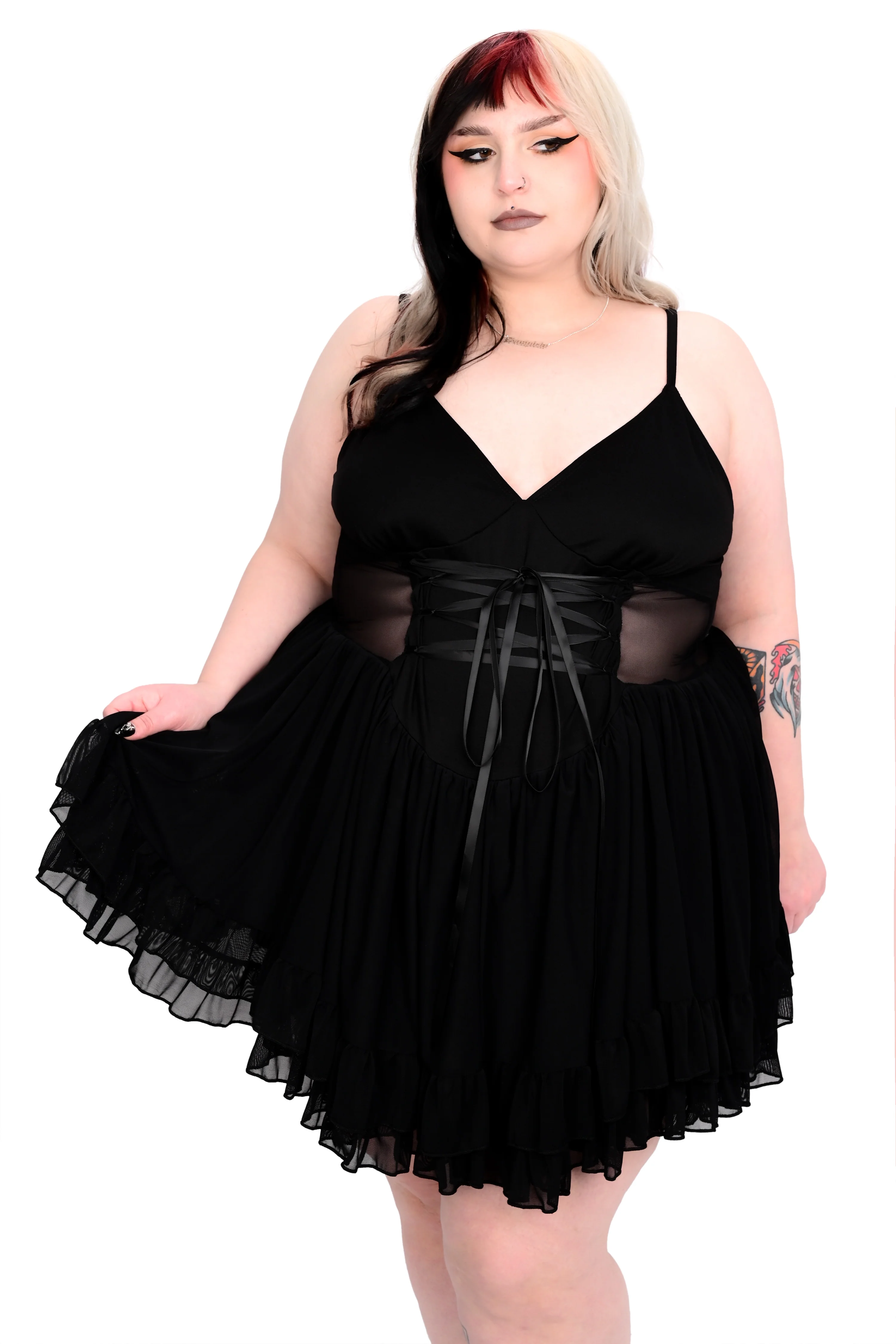 Melody Mesh Pleated Romper - 3XL & 4XL left! - Image 3