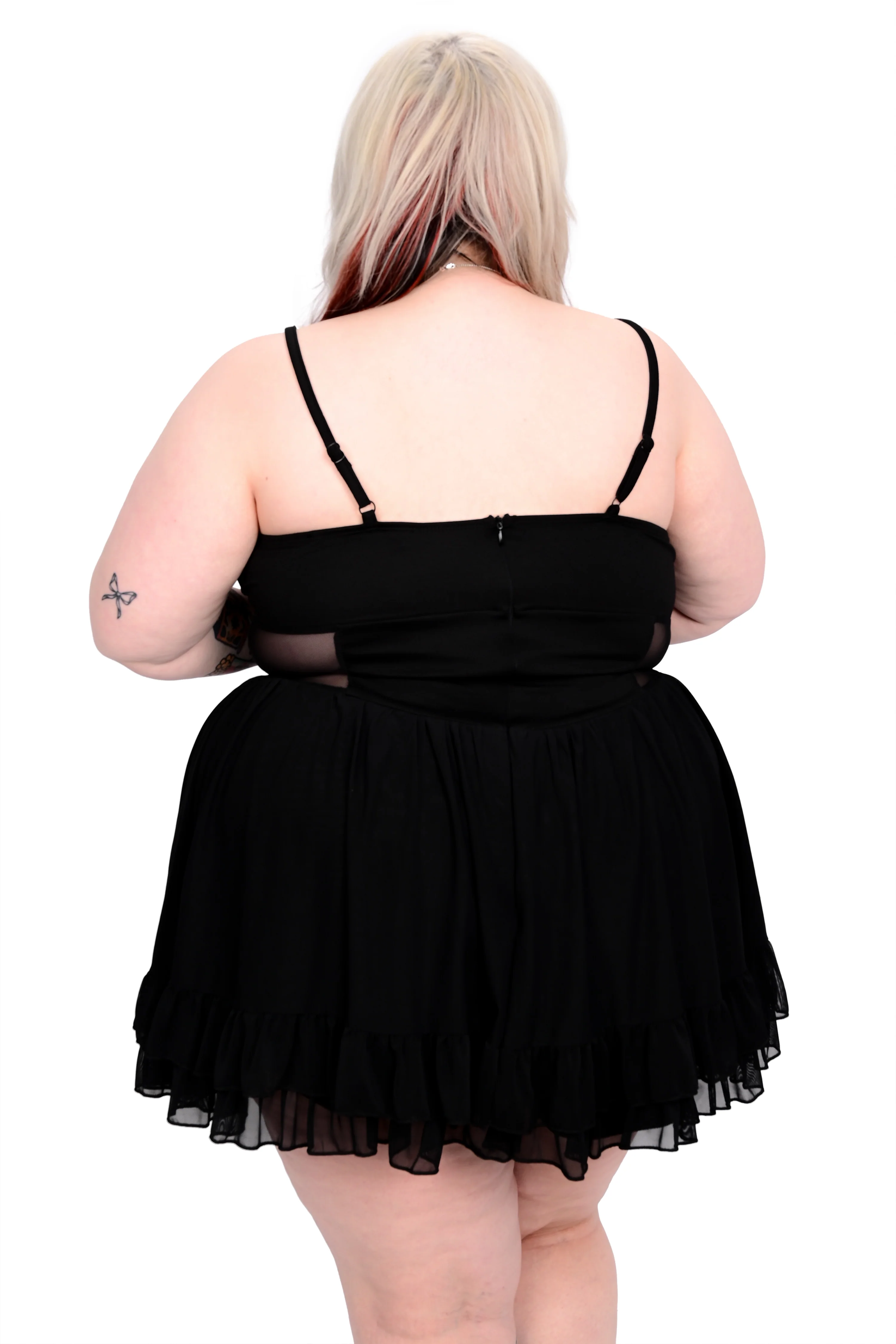 Melody Mesh Pleated Romper - 3XL & 4XL left! - Image 7