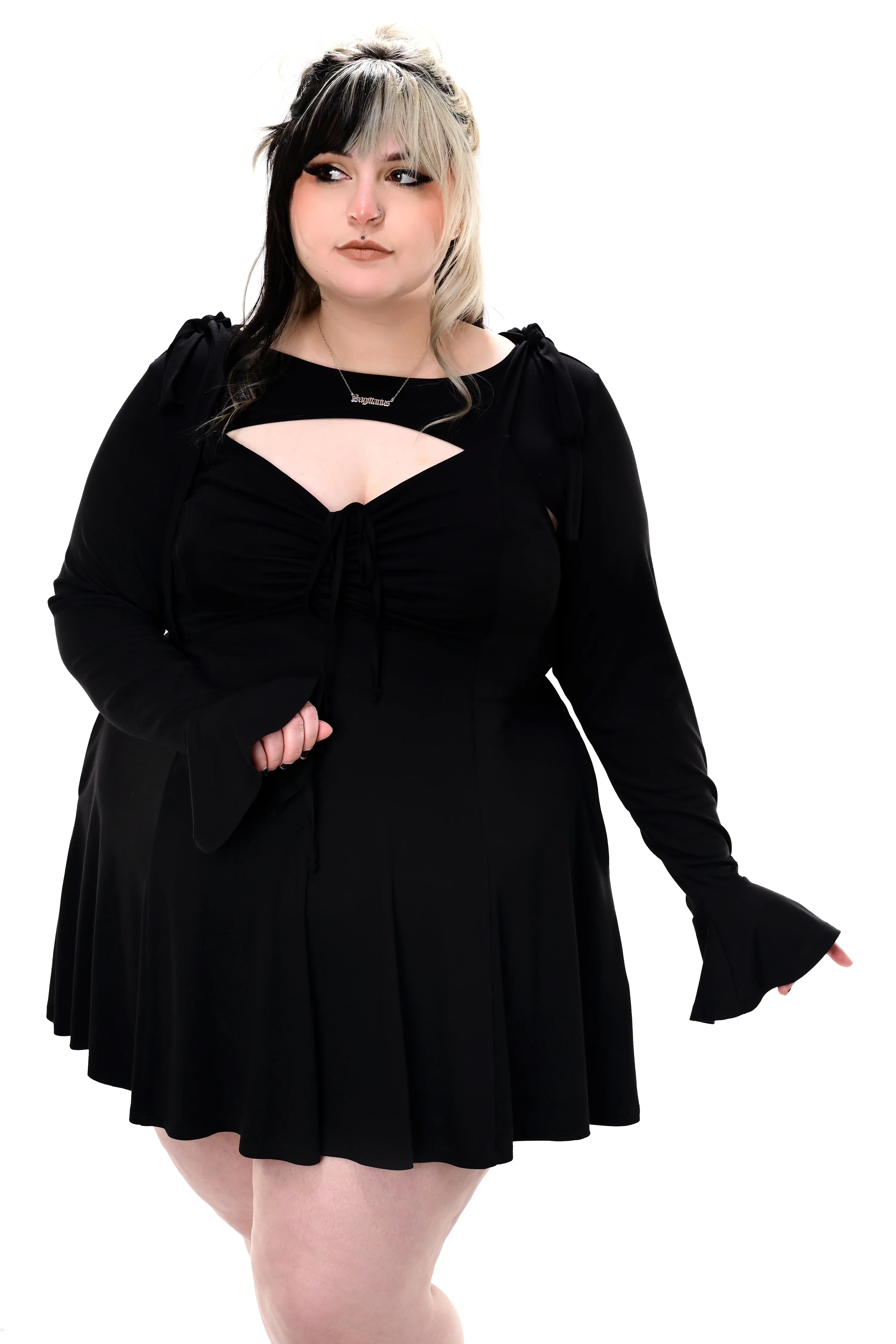 Mini Bell Sleeve Pullover Bolero - Image 2