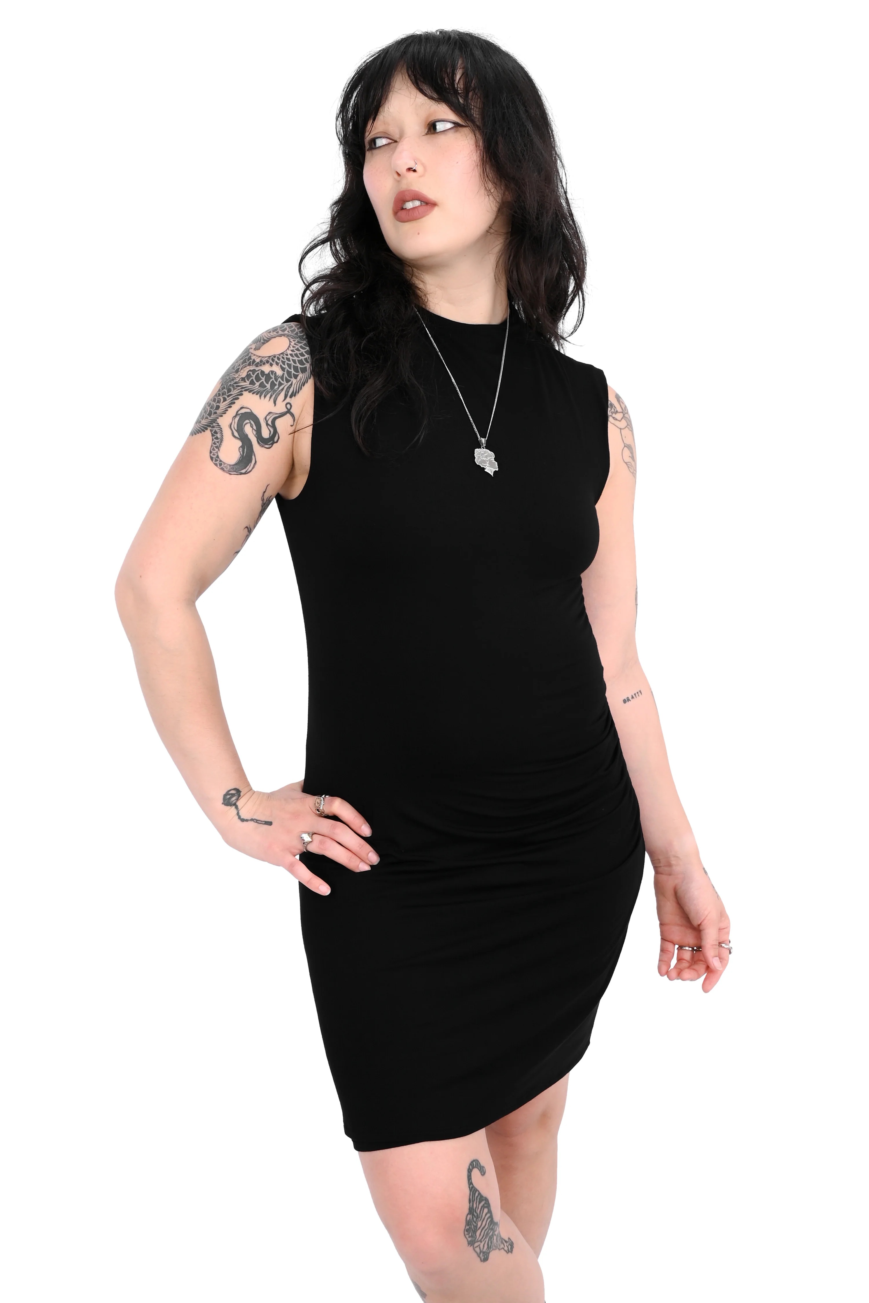 Mock Neck Mini Dress - No Restock! - XS/S/3XL left! - Image 2