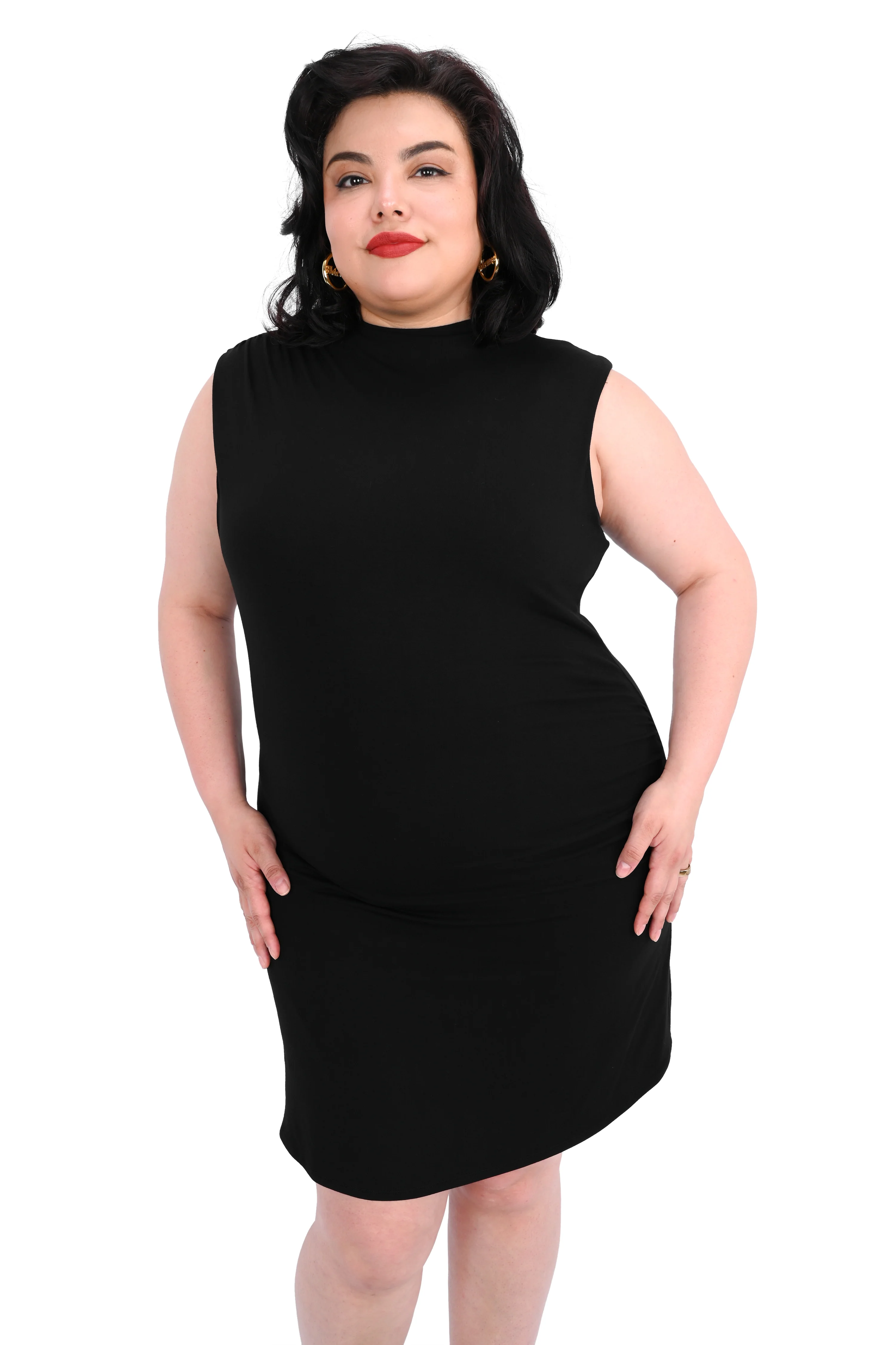 Mock Neck Mini Dress - No Restock! - XS/S/3XL left! - Image 8