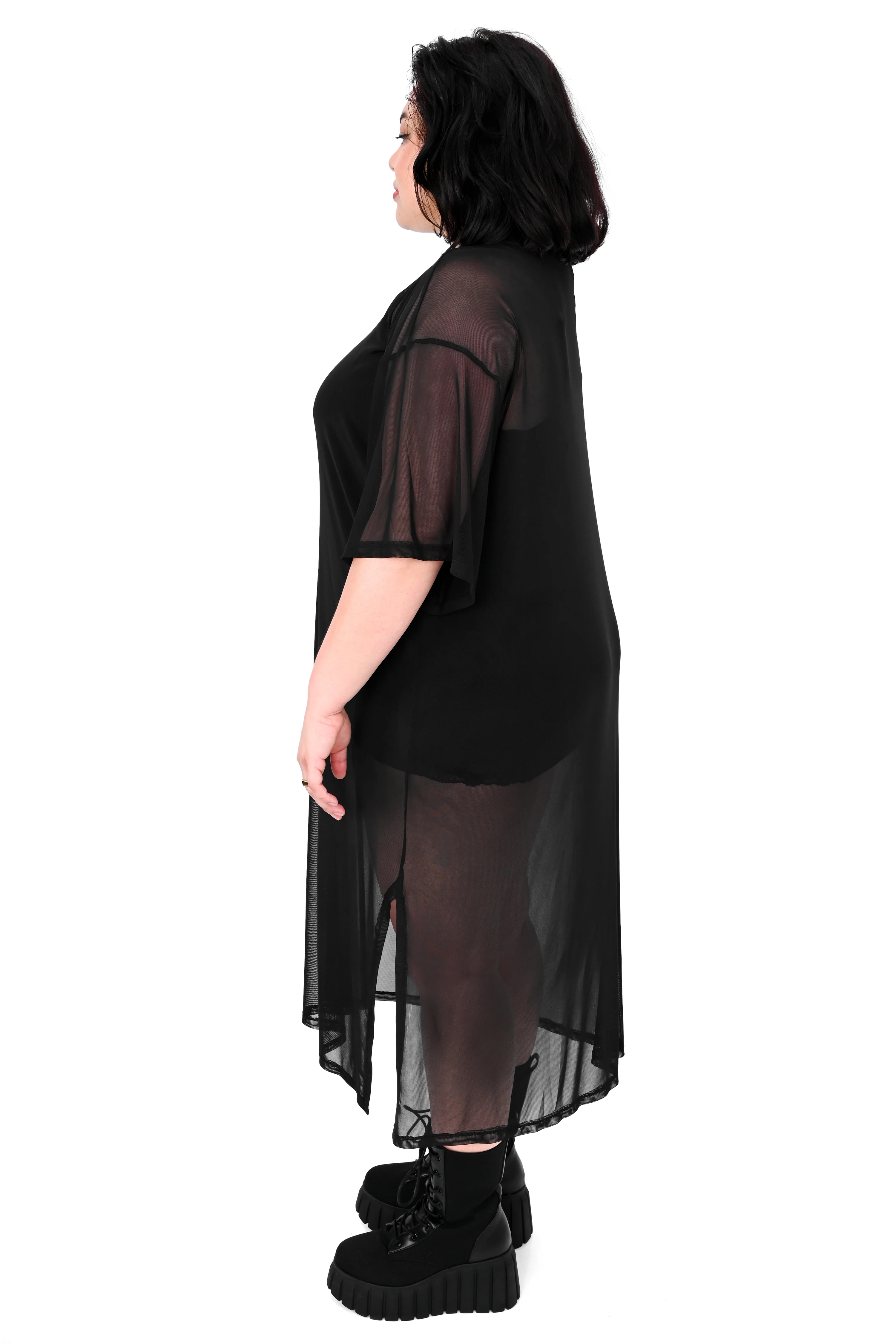 Oversized Mesh T-Shirt Dress - 3XL/4XL/5XL left! - Image 3