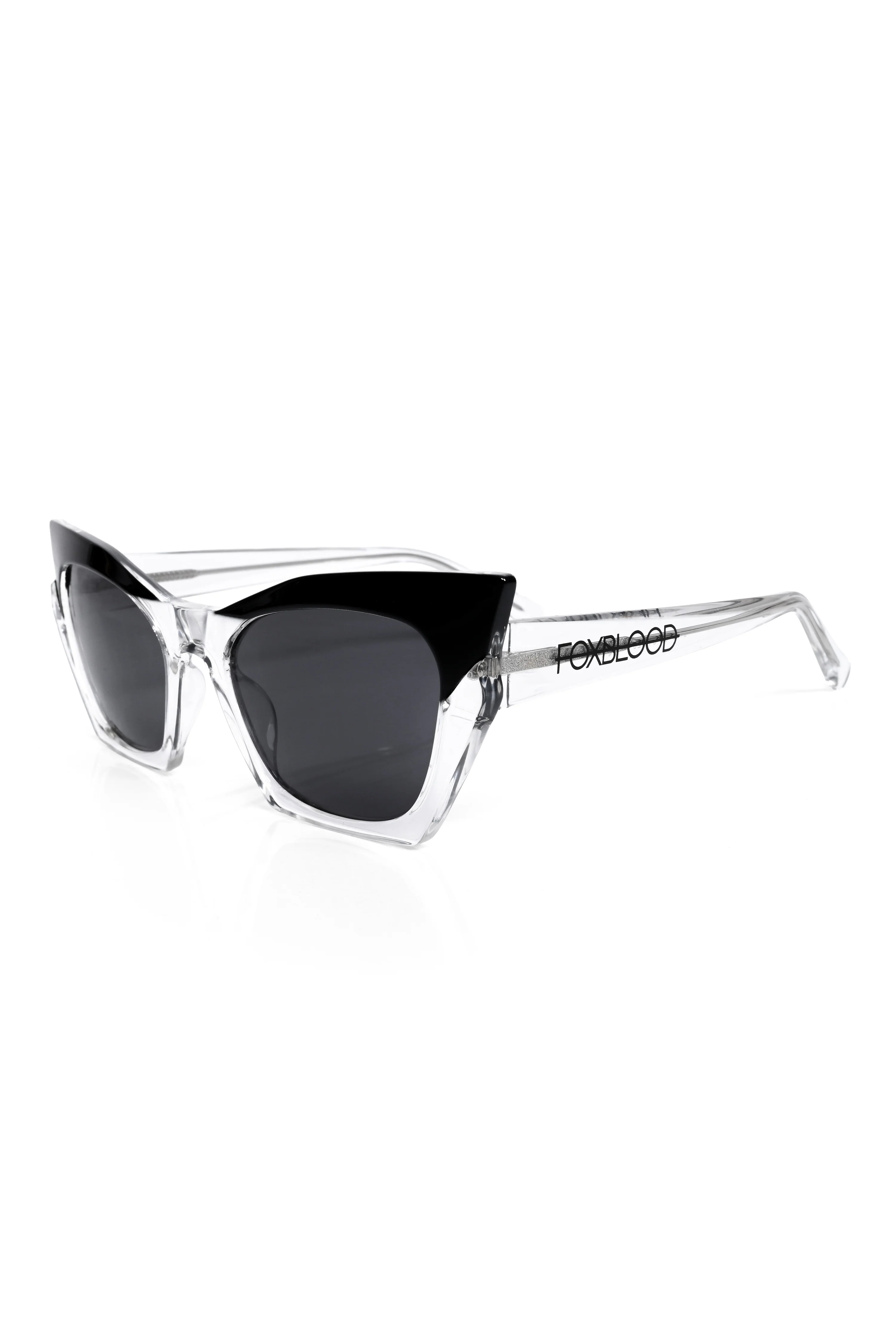 Raquel Sunglasses - Clear/Black - Image 4