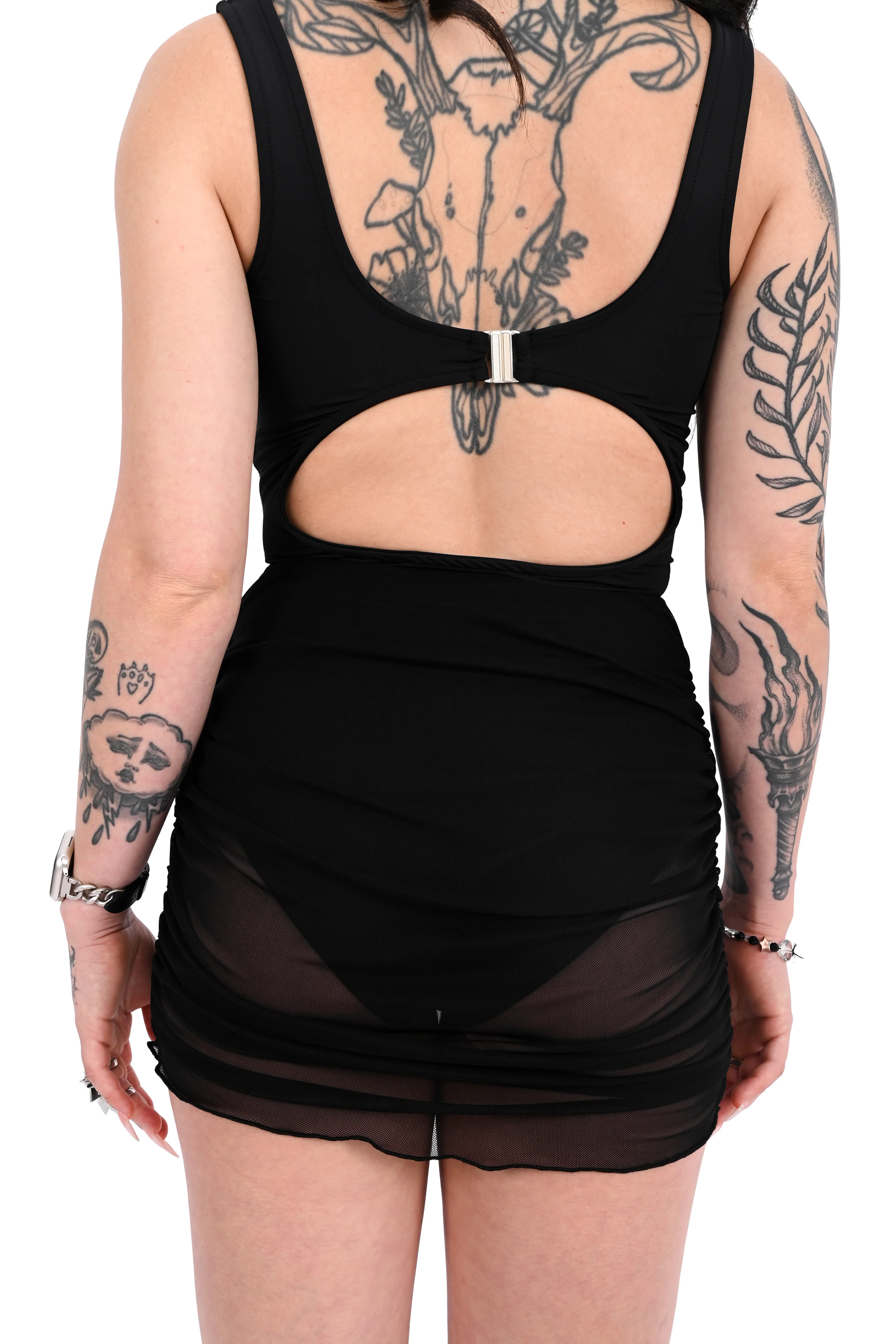 Ruched Mesh Swim Cover Up Skirt - No Restock! - Image 9
