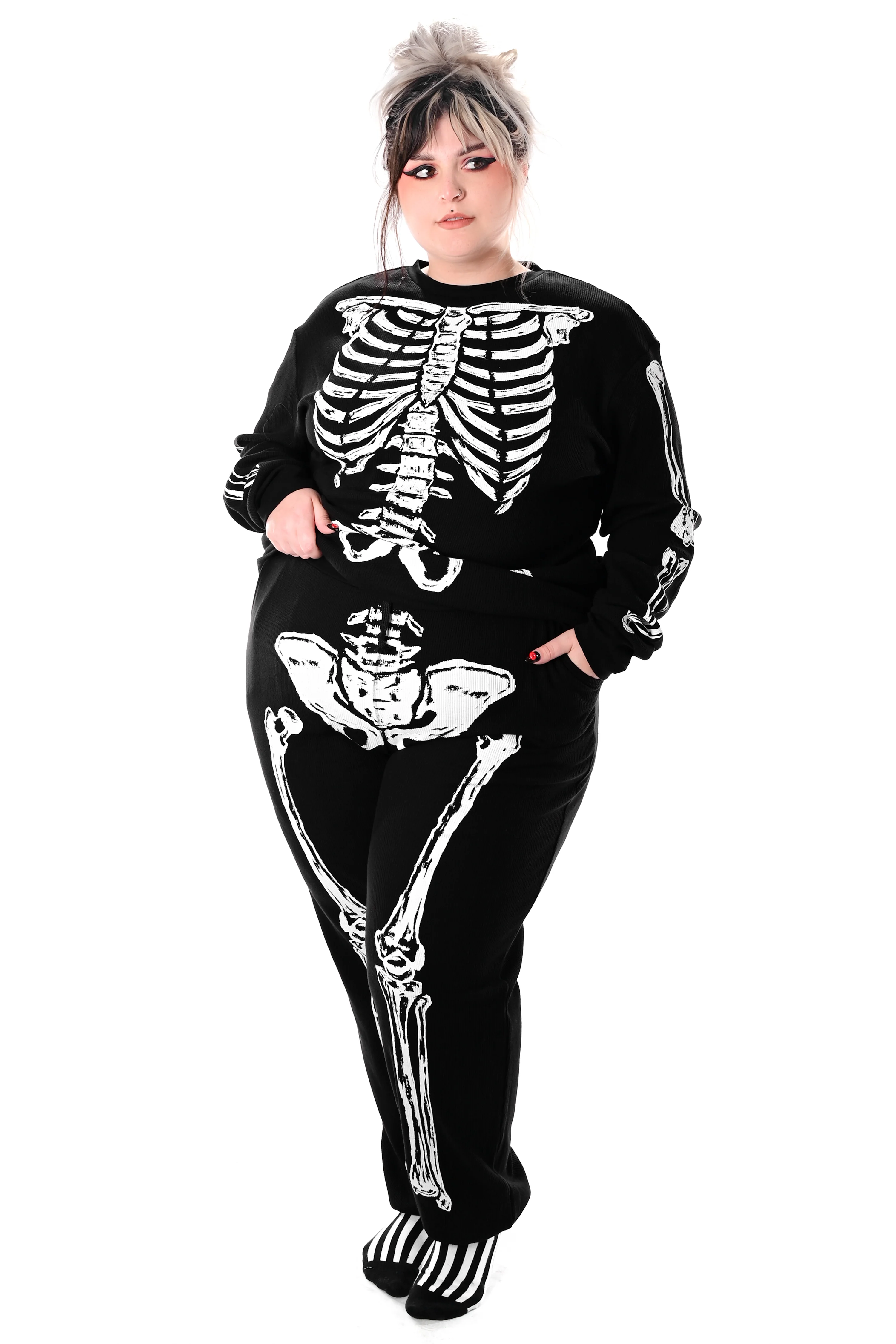 Skeleton Thermal Joggers - Unisex - Image 4
