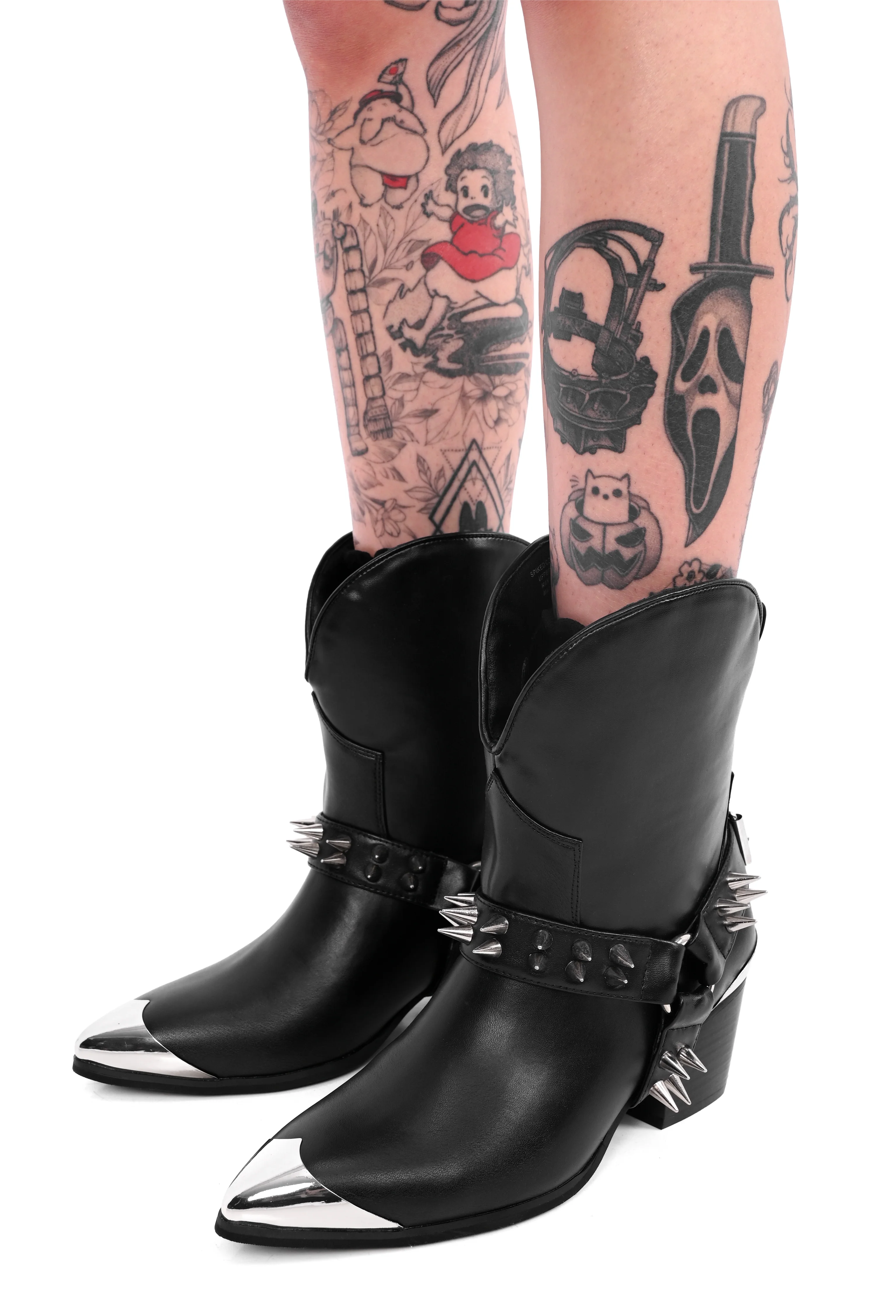 Tommie Spiked Cowboy Boots - Sizes 6/7/10 left!