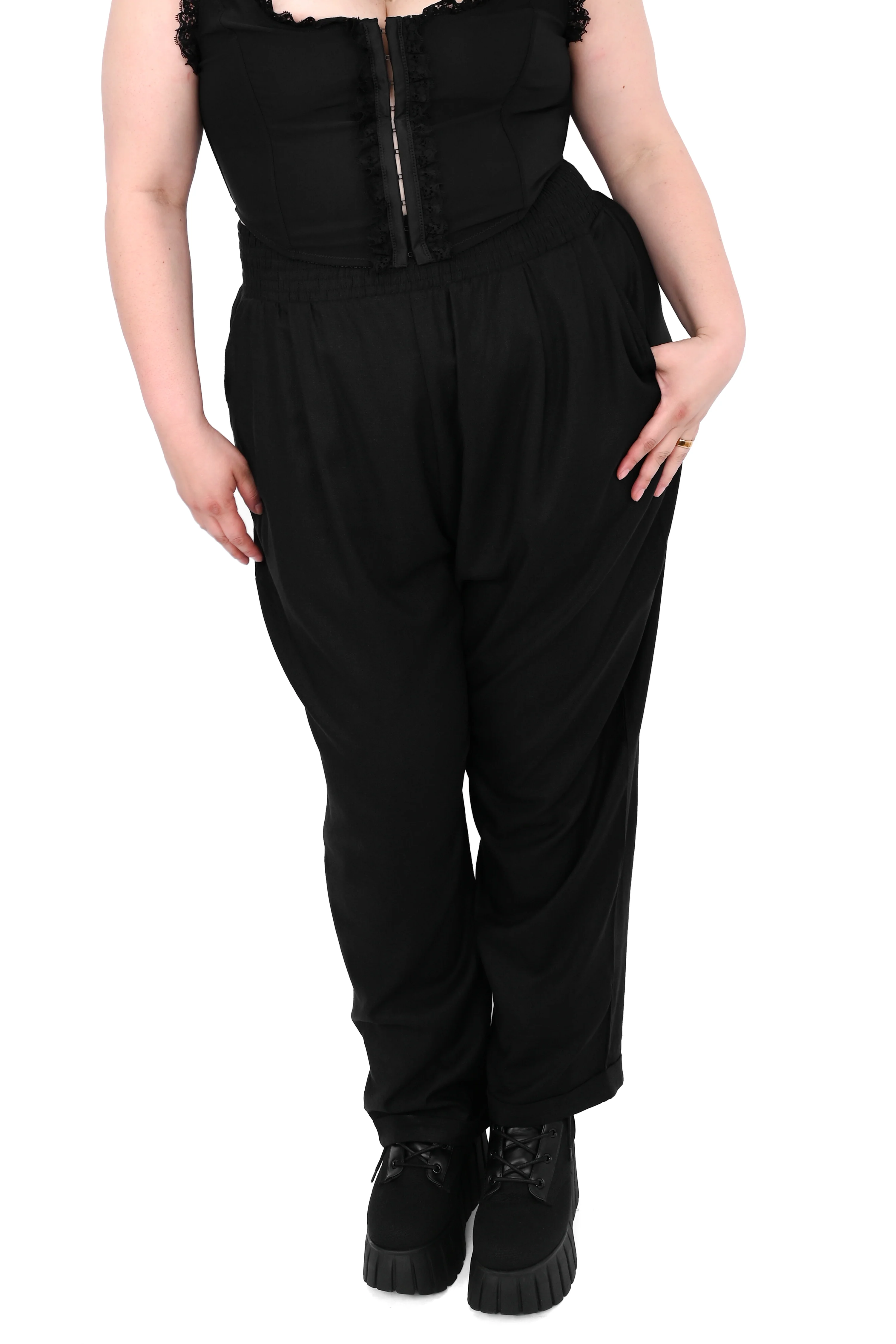 Tapered Culotte Pants - No Restock! Final Sale -XS left! - Image 2