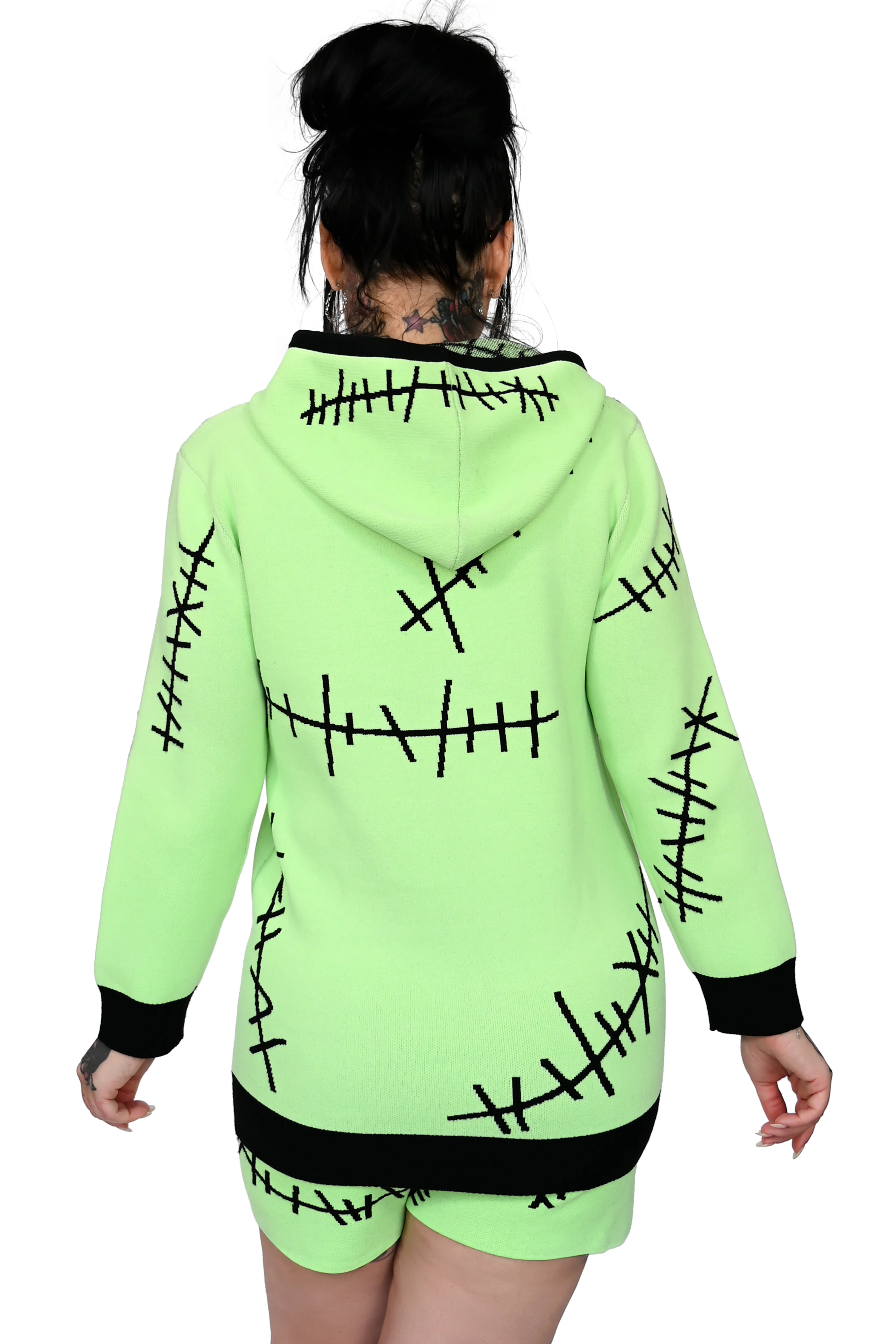 The Boogie Man Hoodie Sweater - Green Glow - XS/S left! - Image 9